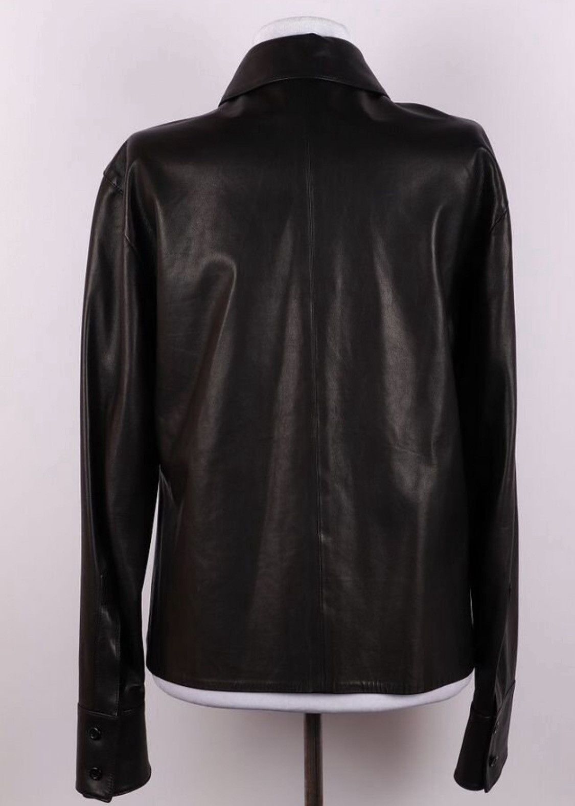 Gucci Gucci by Tom Ford Leather Button Shirt Super Rare Size S / US 4 / IT 40 - 3 Thumbnail