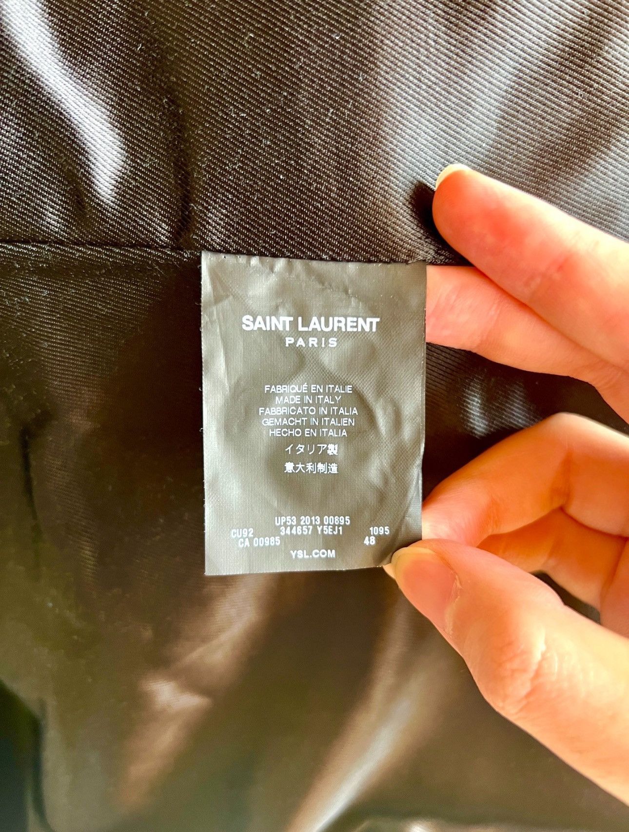 Saint Laurent Paris *RARE* Saint Laurent Paris SS14 Checkered L01 Sz.48 Size US M / EU 48-50 / 2 - 5 Thumbnail