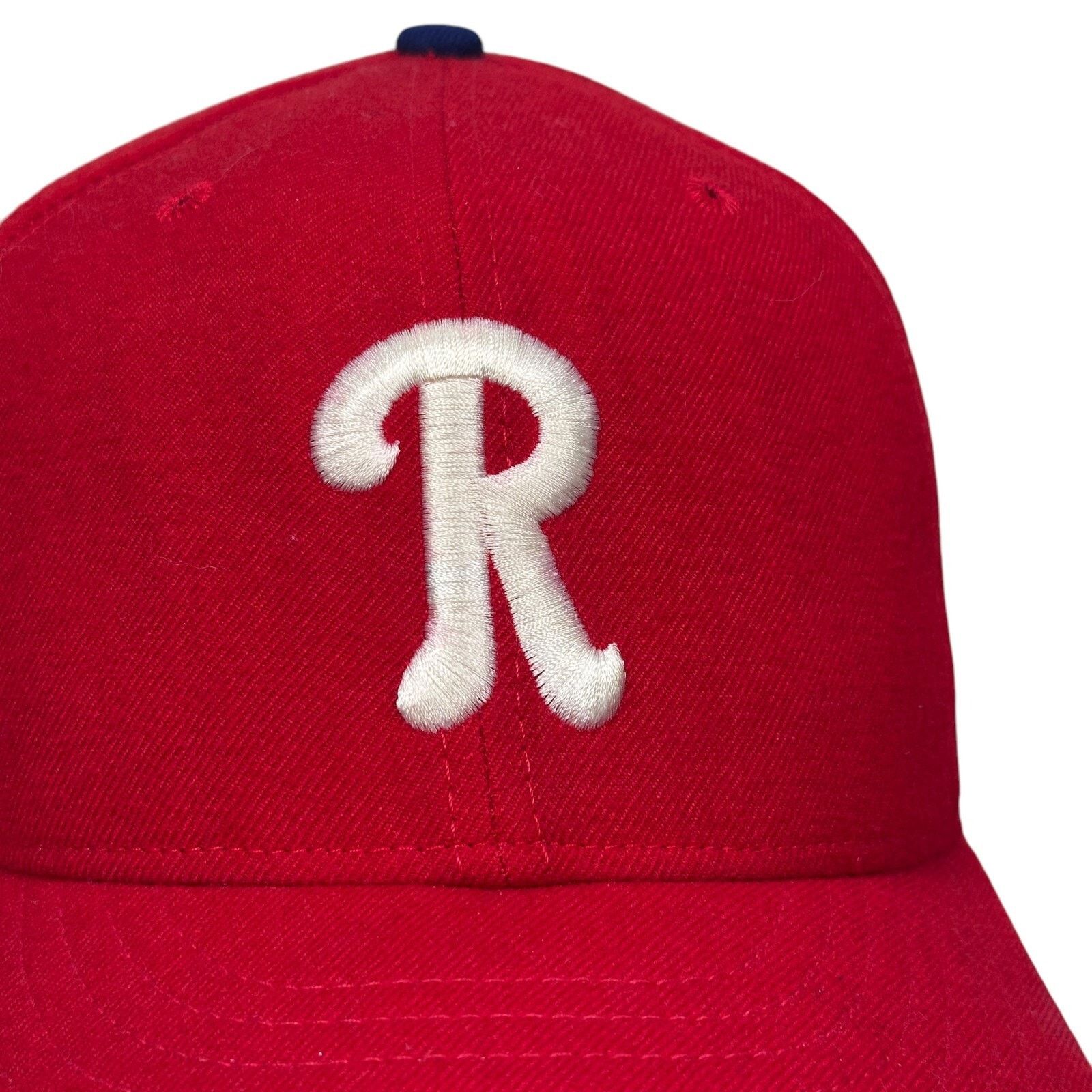 New Era Vintage New Era Reading Phillies Fitted Hat Mens 7 1/4 Red Size ONE SIZE - 2 Thumbnail