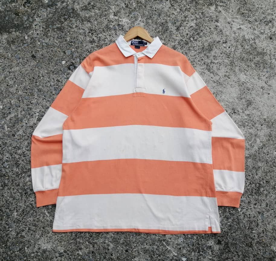 Polo Ralph Lauren Polo Ralph Lauren Polo Rugby Longsleeve Shirt Size US L / EU 52-54 / 3 - 1 Thumbnail