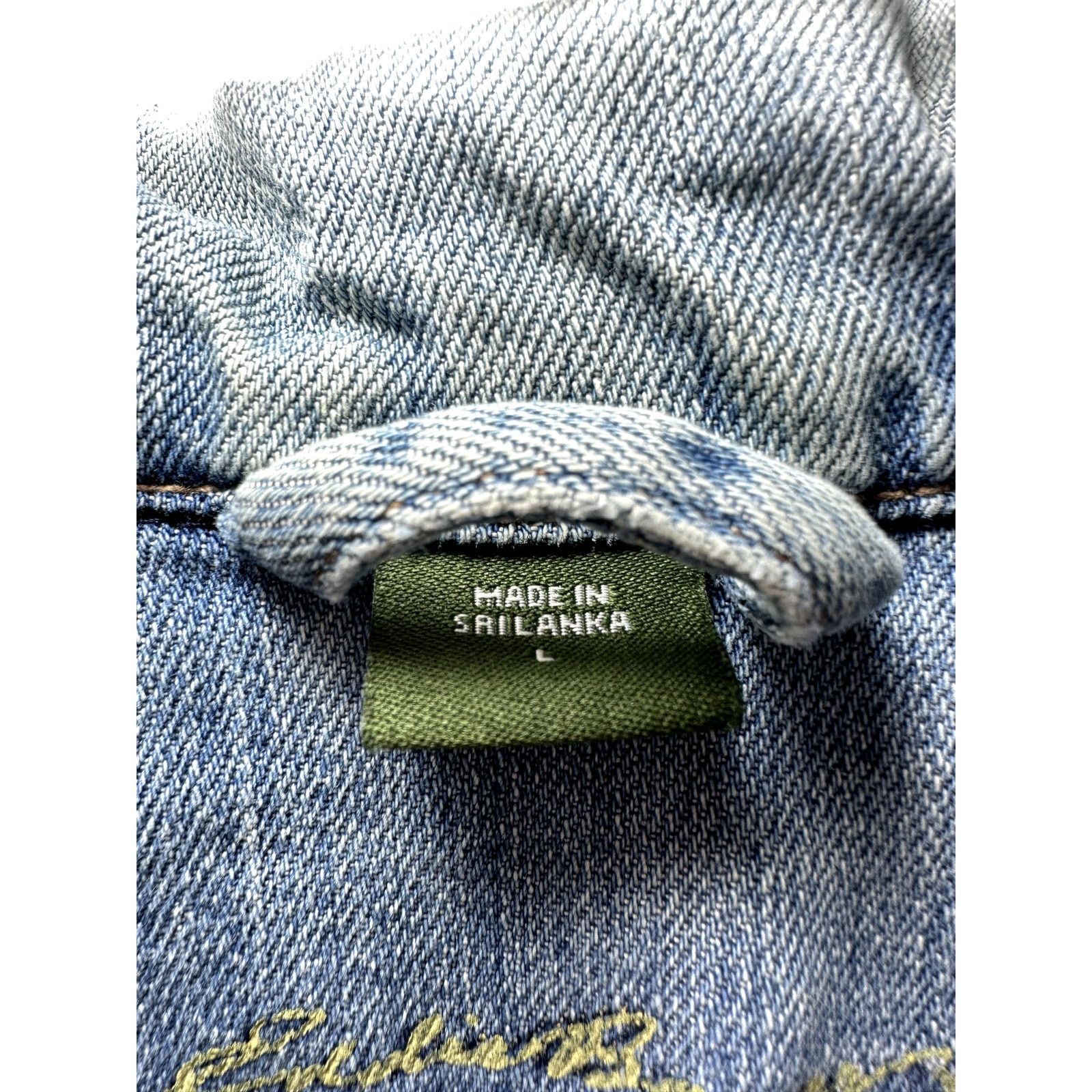 Eddie Bauer Eddie Bauer Long Sleeve Button Front Denim Jacket Blue Large Size L / US 10 / IT 46 - 3 Thumbnail