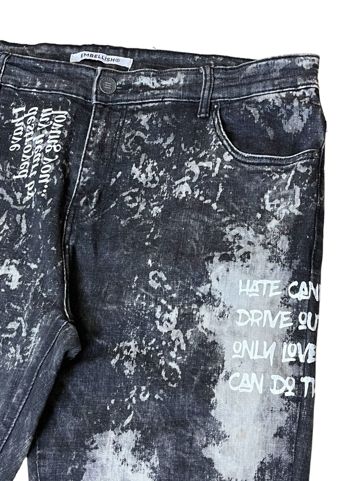 Embellish SICK🔥JAPANESE EMBELLISH STRETCH COTTON DISTRESS STYLE JEANS Size US 40 / EU 56 - 6 Thumbnail