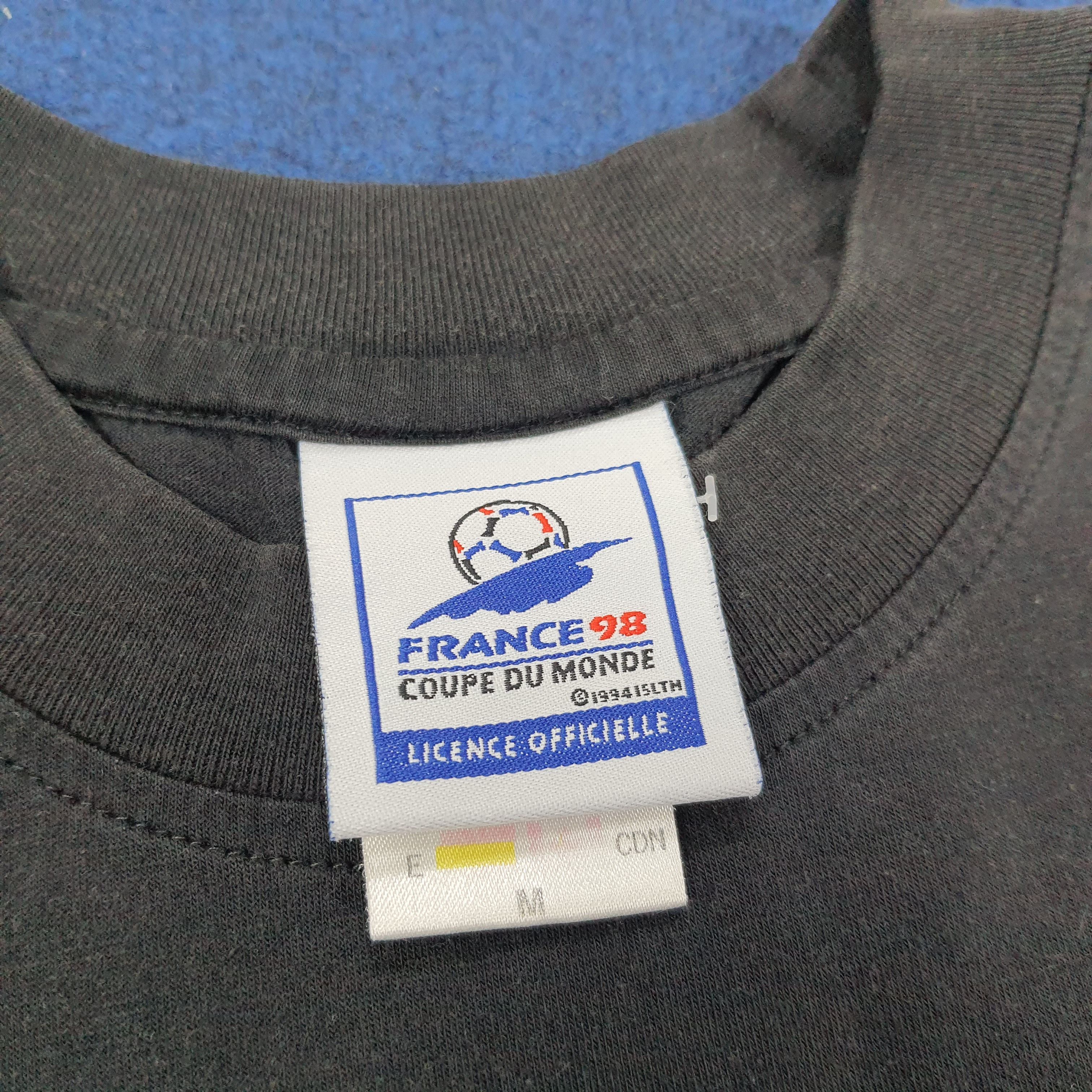 Adidas × Vintage Vintage Adidas France '98 Coupe Du Monde Football Tshirt Size US L / EU 52-54 / 3 - 4 Thumbnail