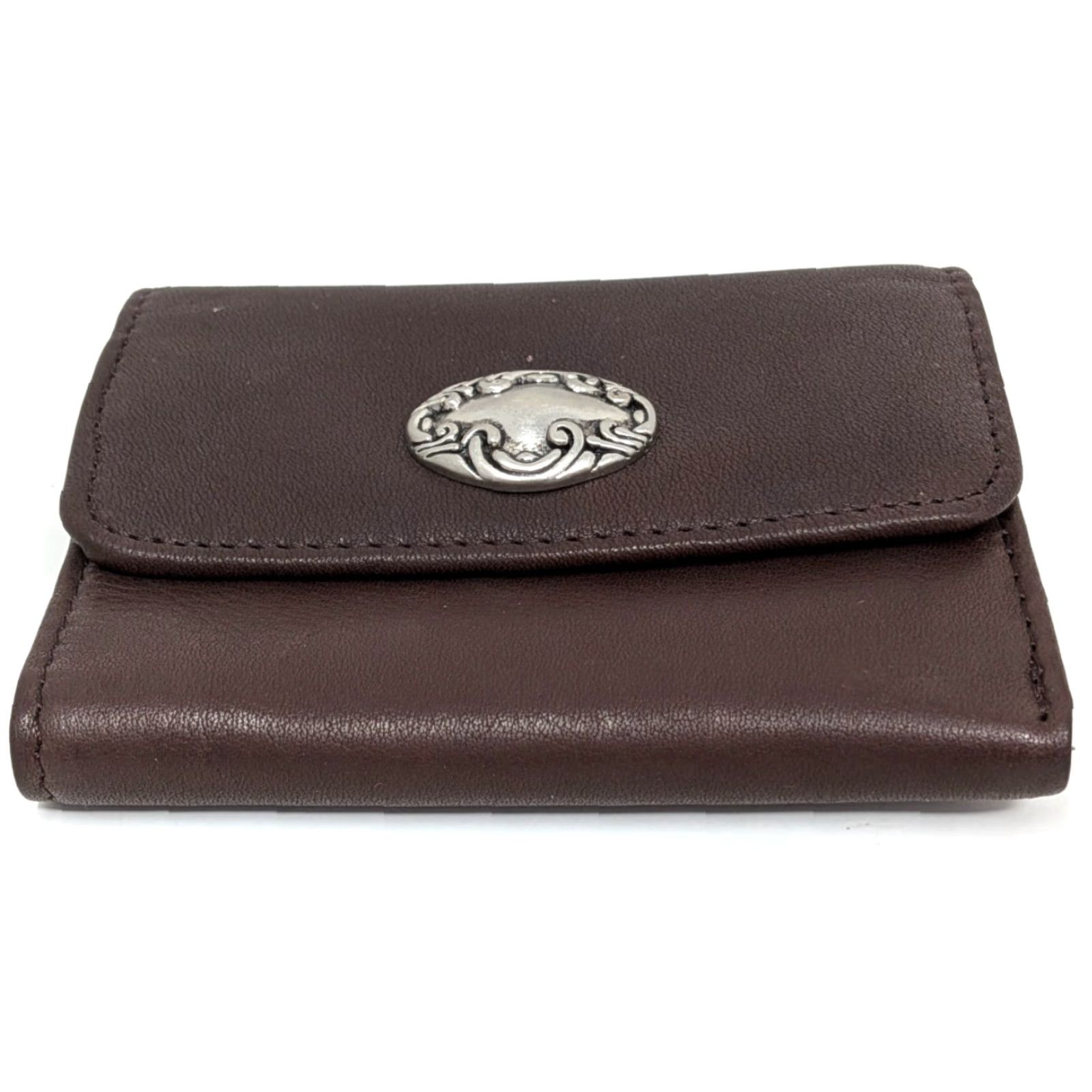 Vintage VINTAGE Princess Gardner Genuine Leather Brown ID Credit Card Coin Purse Wallet Mens Womens Girls Boys per item Size ONE SIZE - 2 Thumbnail