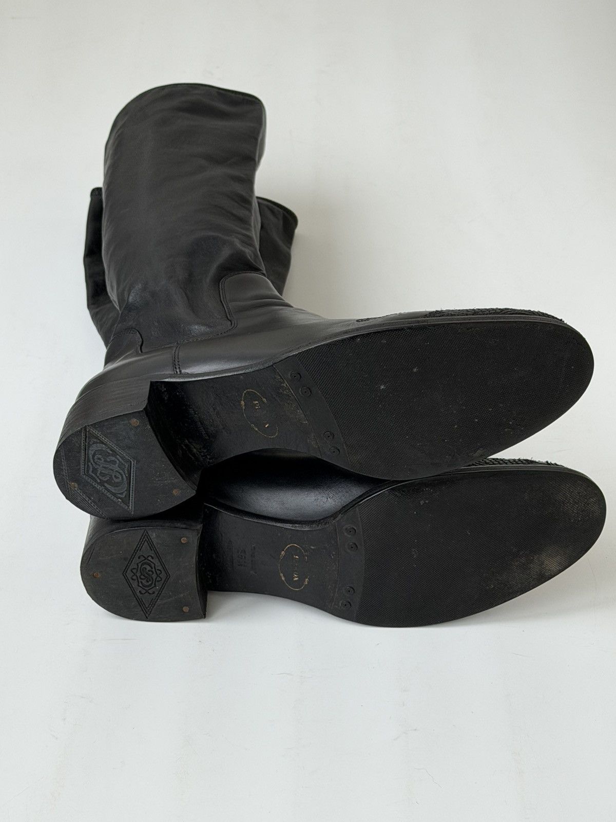 Prada *sz38.5* PRADA FW2006 Embroidered Leather Boots shoes Biker Size US 8.5 / IT 38.5 - 10 Thumbnail