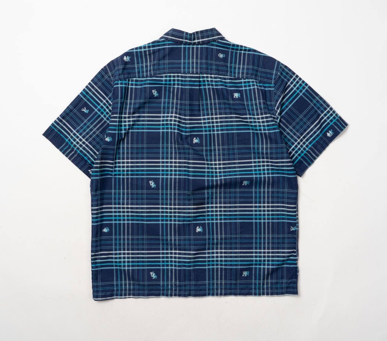 Paul Smith 🔵PAUL SMITH JEANS Vintage Short Sleeve Zodiac Cotton Shirt Size US XL / EU 56 / 4 - 10 Thumbnail