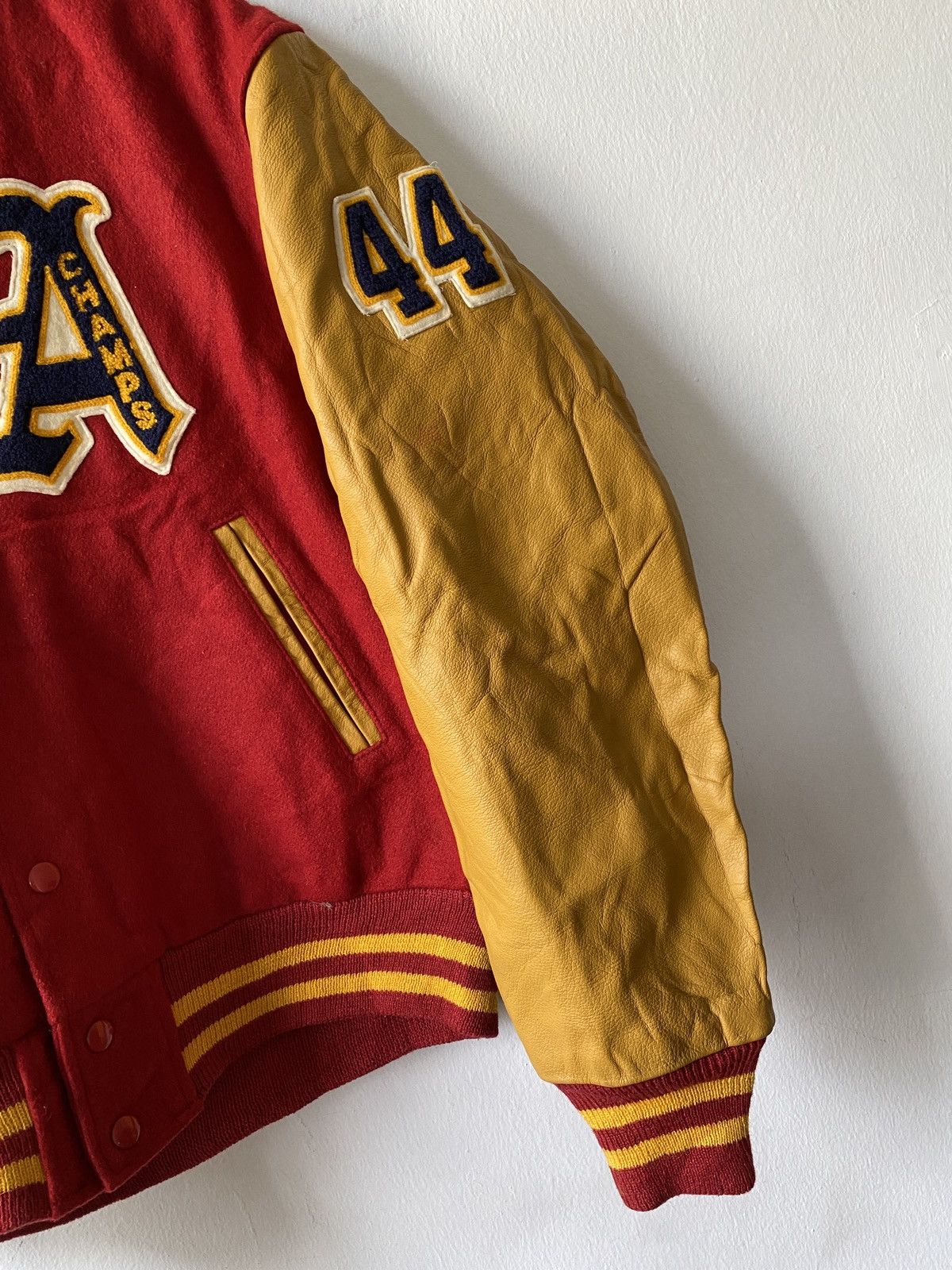 Golden Bear × Vintage Vintage 90s Golden Bear Pittsburgh Angeeze Varsity Jacket Size US M / EU 48-50 / 2 - 4 Thumbnail