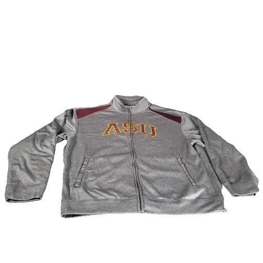 NCAA Arizona State NCAA Full Zip Jacket Men Sz XXL Gray Embroider Size US XXL / EU 58 / 5 - 1 Thumbnail