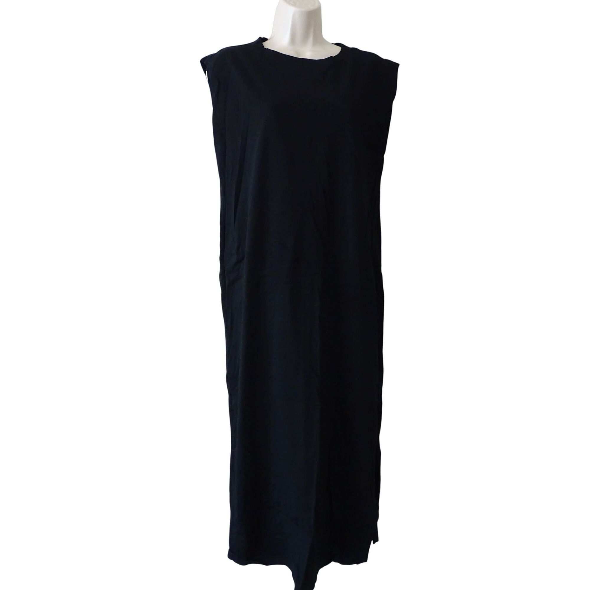 Old Navy Old Navy Muscle Tank Midi Shift T-shirt Dress Black Size M Size M / US 6-8 / IT 42-44 - 2 Thumbnail