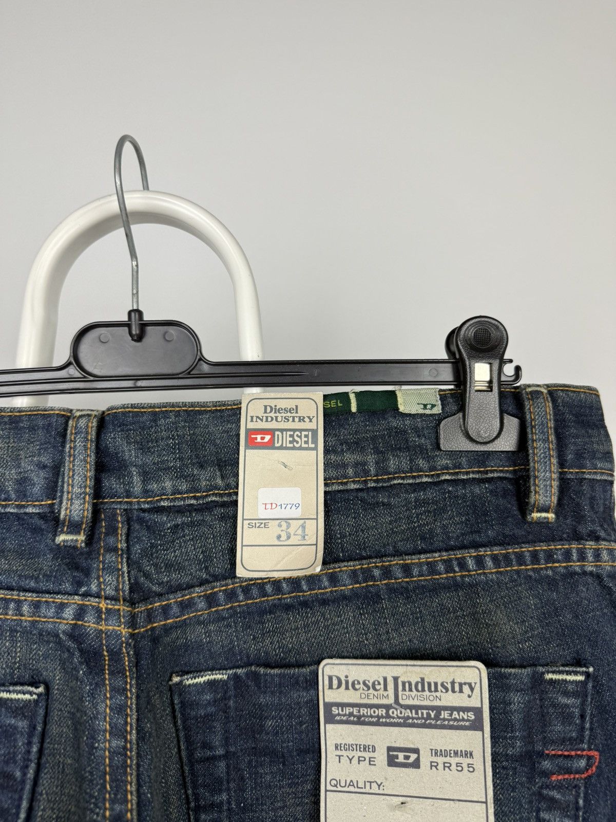 Designer × Diesel × Vintage Vintage Y2K Distressed Diesel Cargo jeans Pants Size US 34 / EU 50 - 10 Thumbnail