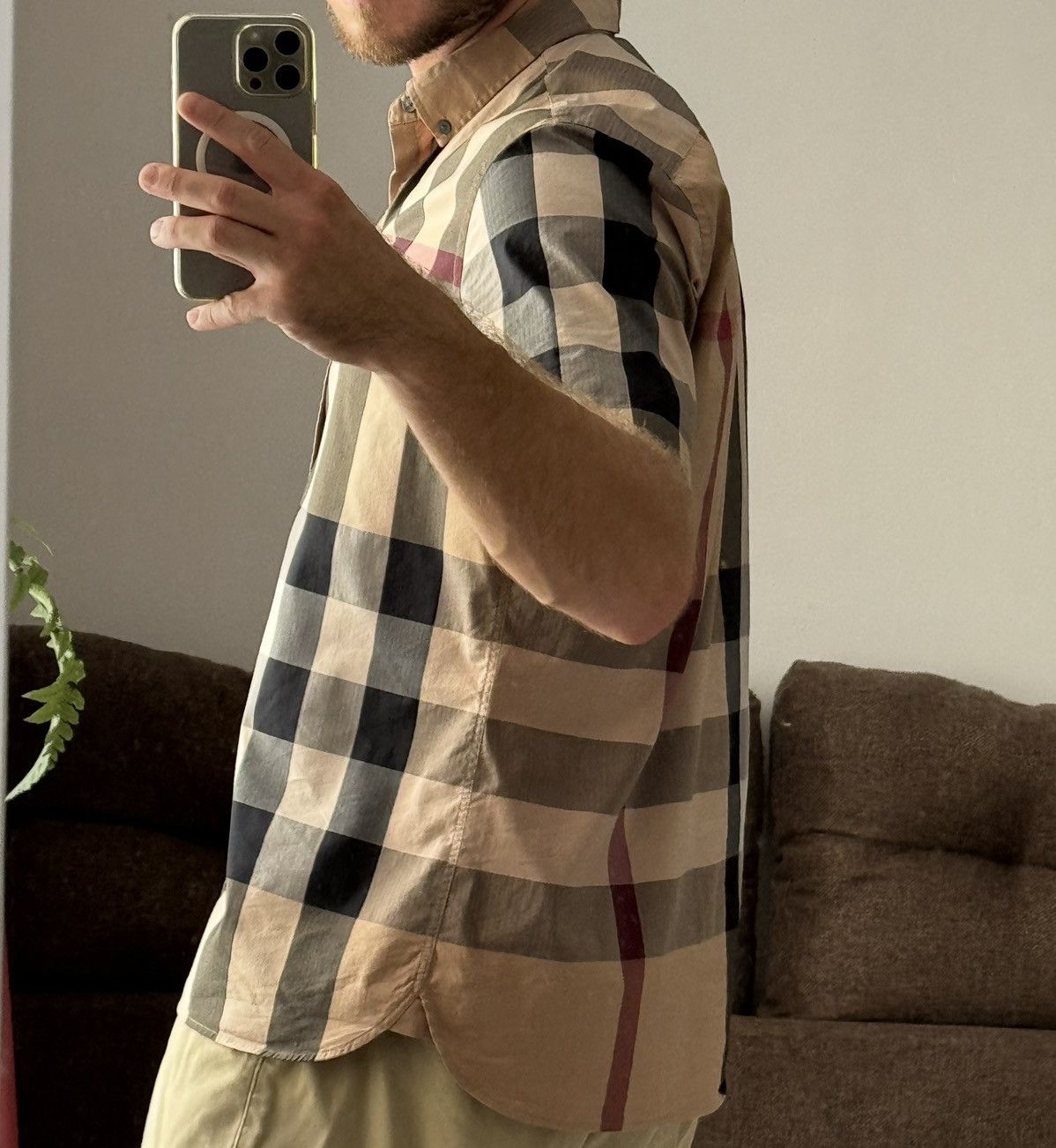 Burberry nova check short sleeve shirt Ricardo Tisci