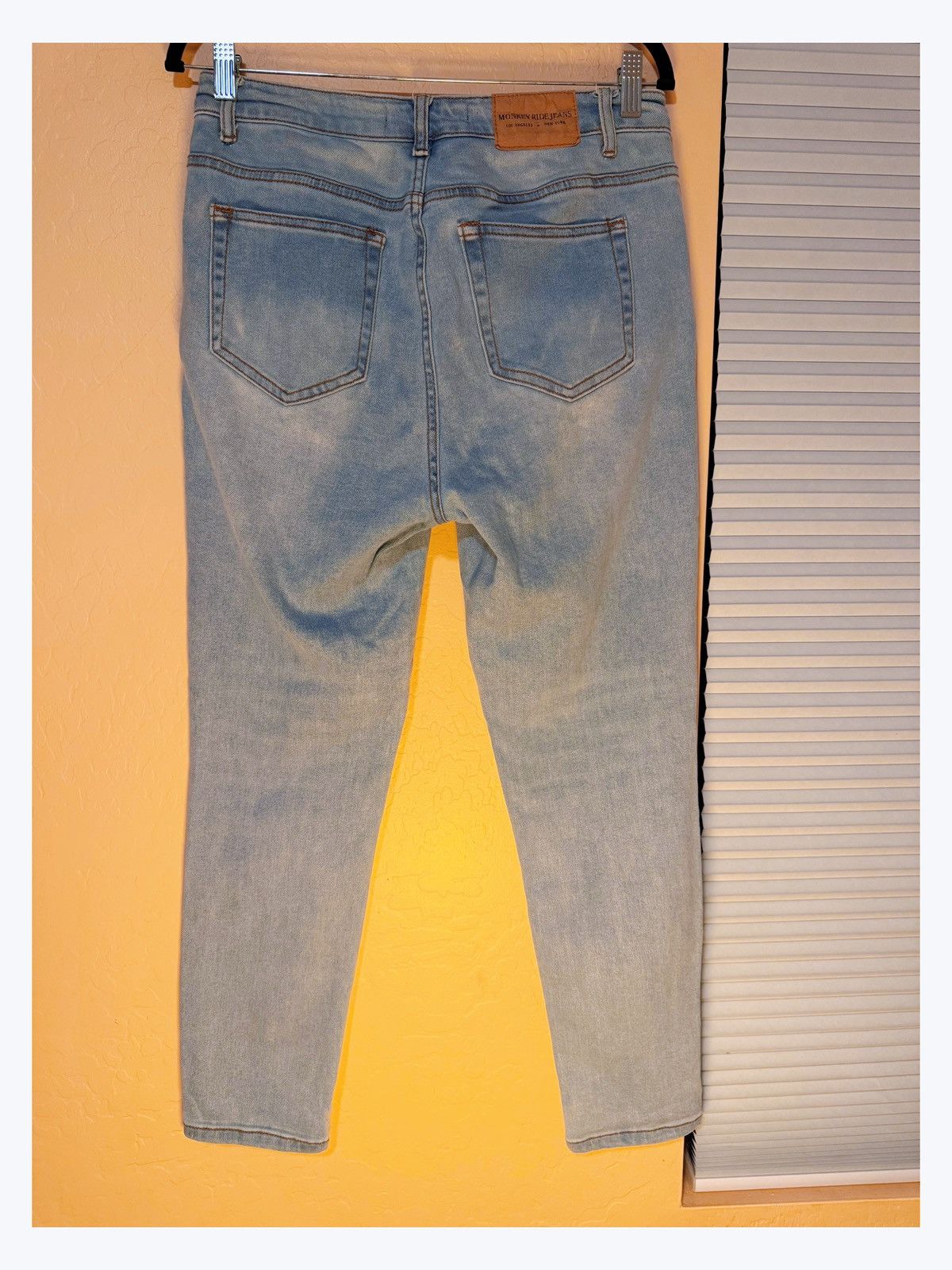 Other Monkey Ride Jeans Original Vintage – Light Wash Skinny Size 32" / US 10 / IT 46 - 4 Thumbnail