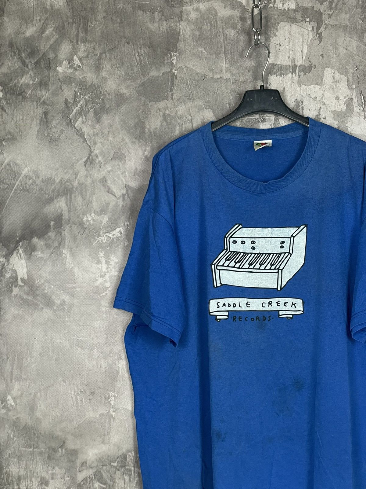 Rap Tees × Vintage Sadle Creek Records Y2K distressed Blue T shirt Size US XL / EU 56 / 4 - 3 Thumbnail