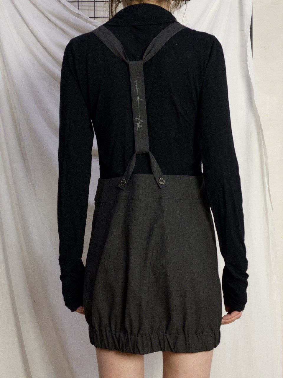 Cop Copine Vintage 90's Cop Copine gray skirt with adjustable braces Size 28" / US 6 / IT 42 - 6 Thumbnail