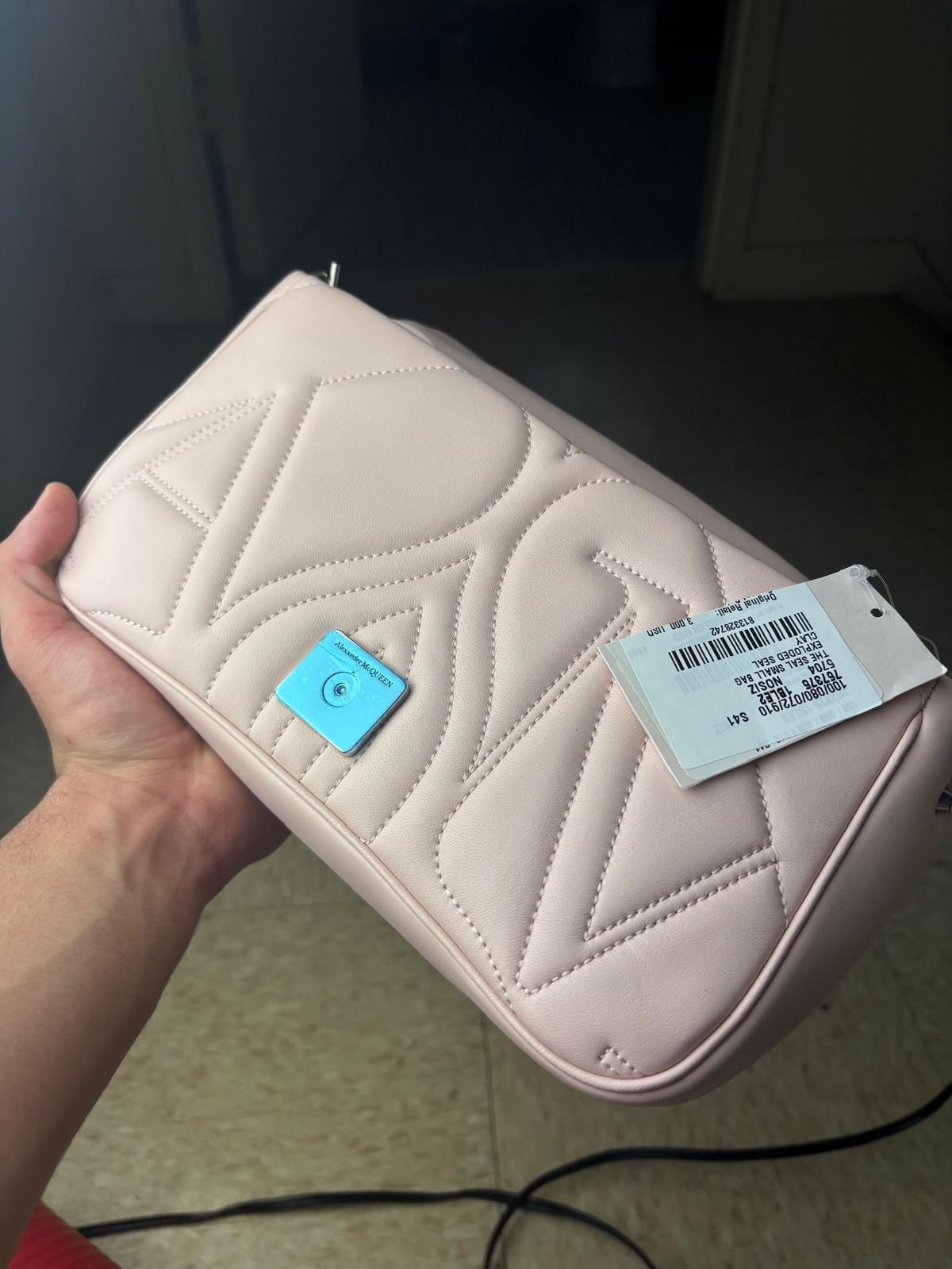 Alexander McQueen Alexander McQueen The Seal bag in pink quilted lambskin Size ONE SIZE - 5 Thumbnail