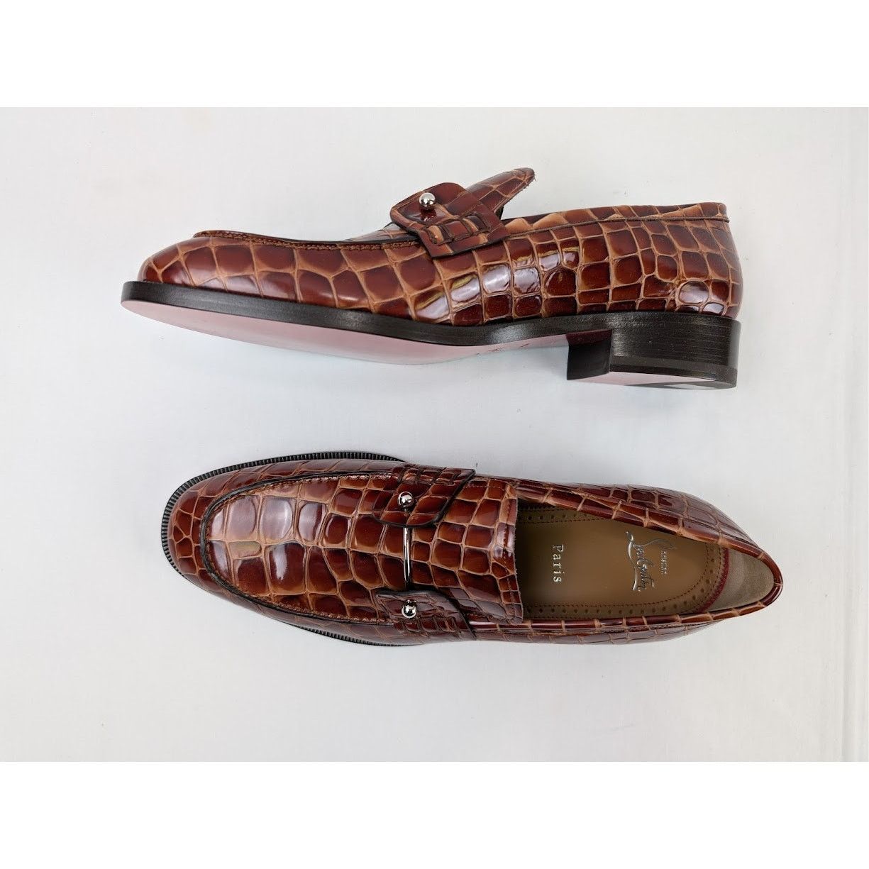 Christian Louboutin o1rshd1 Chambelimoc Flat Shoes in Brown Size US 9.5 / EU 42-43 - 12 Thumbnail