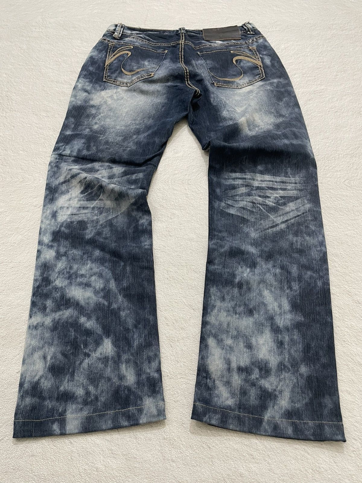 Hysteric Glamour 2000s Vintage Acid Washed Hangten Fading Denim Y2K Size US 29 - 6 Thumbnail