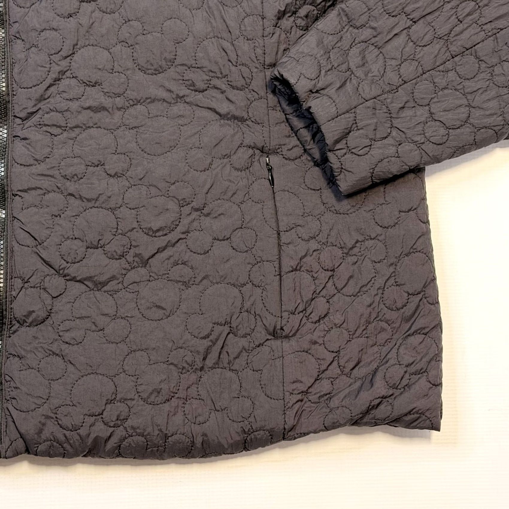 Disney Disney Jacket Womens 2X Black Mickey Mouse Ear Hood Sherpa Lined Quilted Puffer Size XXL / US 16-18 / IT 52-54 - 3 Thumbnail