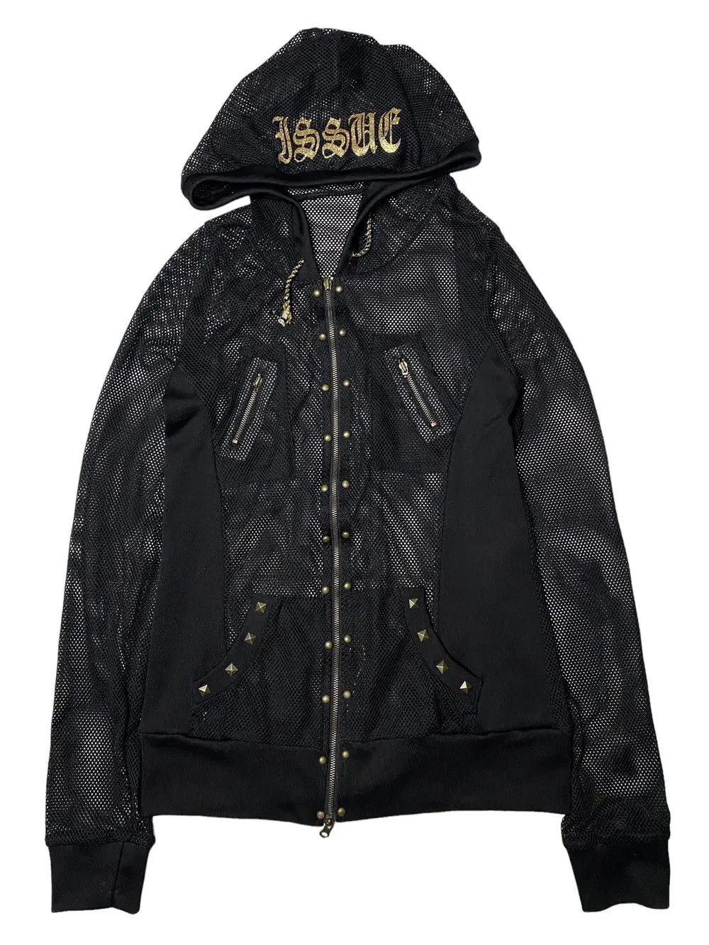 If Six Was Nine 2000's Issue Japan Fiahnet Studded Punk Hoodie Size US S / EU 44-46 / 1 - 1 Thumbnail