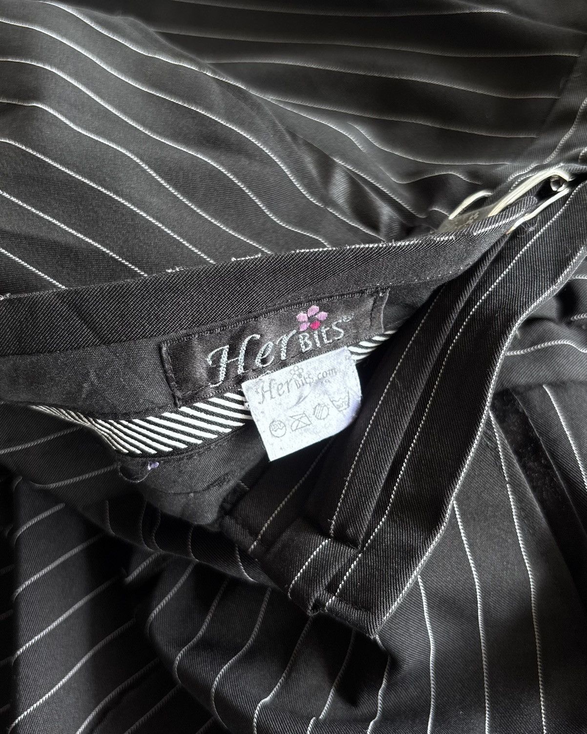 Japanese Brand Her Bits Stripes Wide Leg Pants Size US 33 - 3 Thumbnail