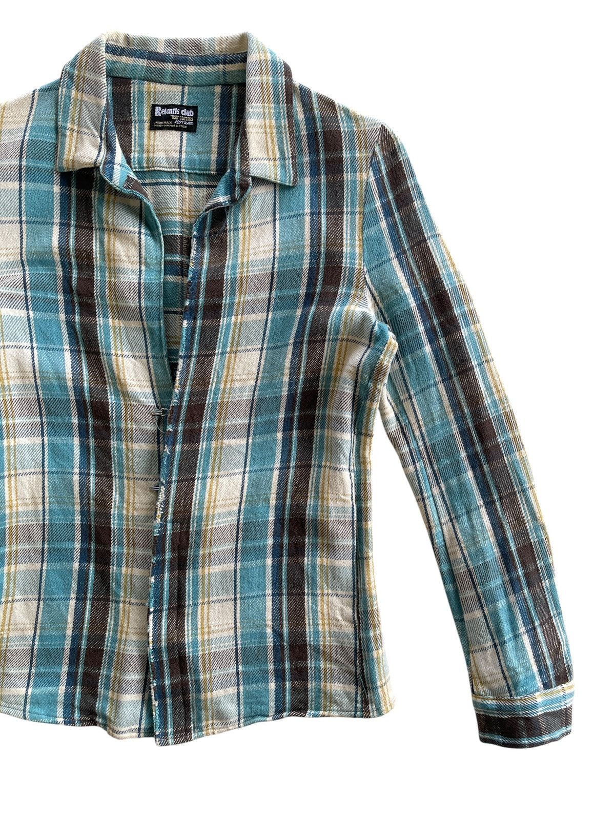 Japanese Brand CH-777 Attack The Mind 7 "Retentis" Plaid Shirt Size US XS / EU 42 / 0 - 7 Thumbnail