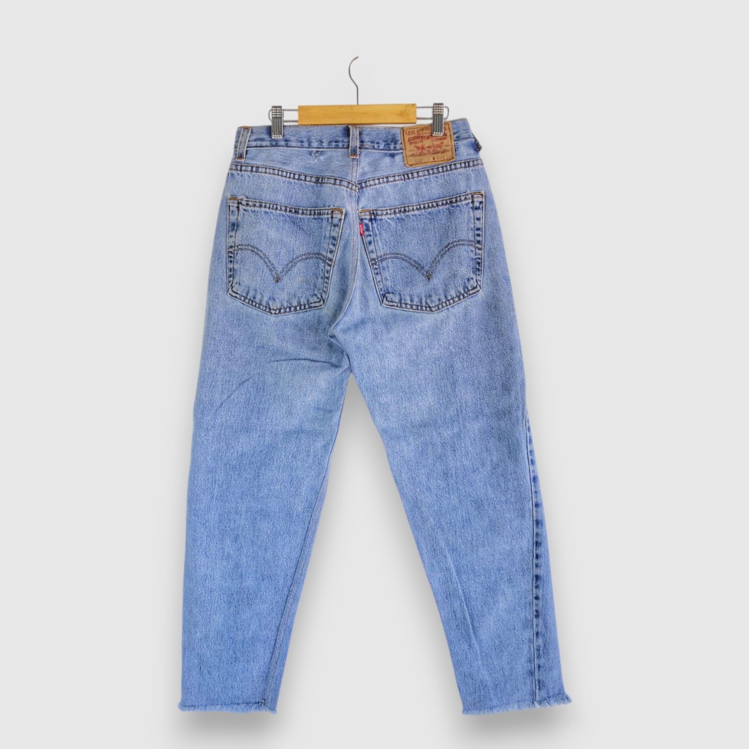 Levi's Vintage 90s Levis 550 Light Wash Jeans Levi's Sunfaded Denim Size 26" / US 2 / IT 38 - 2 Thumbnail