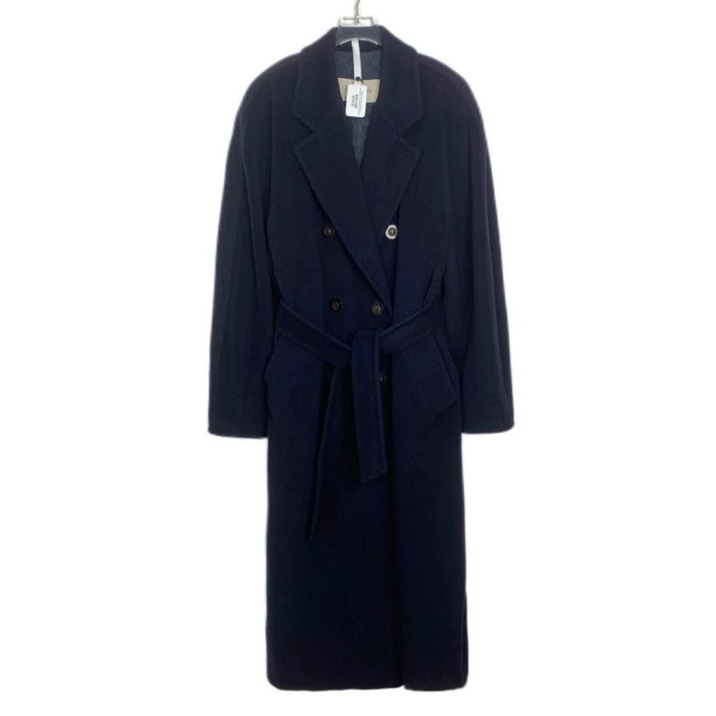 Max Mara Max Mara 101801 Hot lapel double-breasted woolen coat Size L / US 10 / IT 46 - 1 Thumbnail