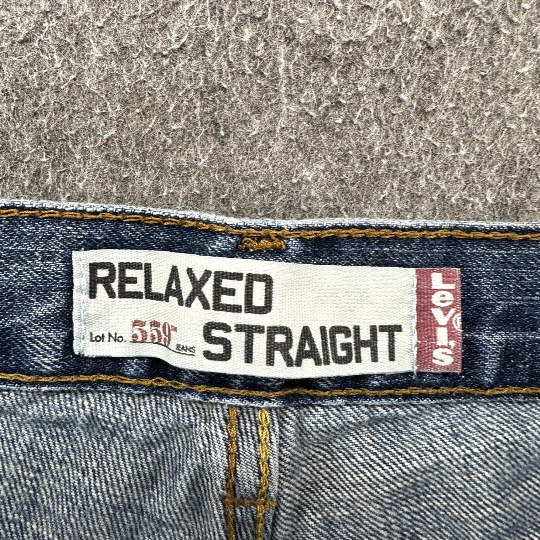 Levi's Levi's 559 Jeans Men 36x30 Blue Straight Relaxed Fit Medium Wash Denim Cotton 559 Modern Distressed Straight Leg Jeans Mens Size US 36 / EU 52 - 5 Thumbnail