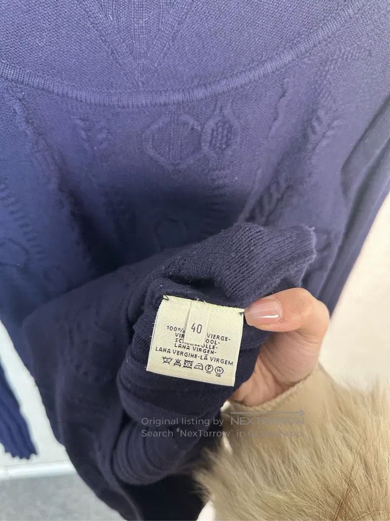Hermes Hermes Navy blue sweater Size XS / US 0-2 / IT 36-38 - 4 Thumbnail