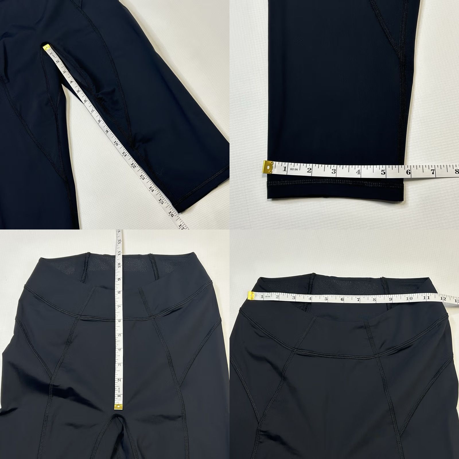 Free People FP Movement Free People Leggings Cropped Womens S Black Nylon Spandex Pull On Running & Jogging Slim Inseam 16" Size 28" / US 6 / IT 42 - 8 Thumbnail