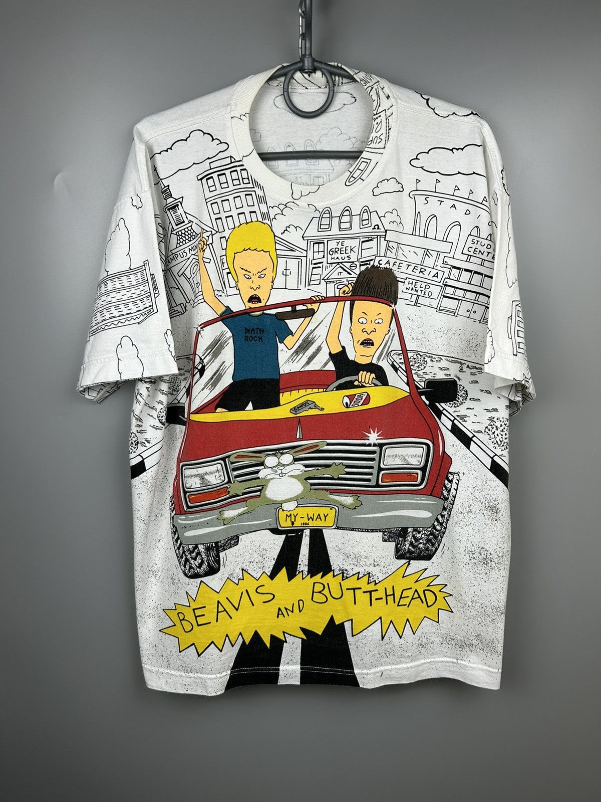 Mtv VTG 1994 Beavis and Butthead All Over Print T Shirt Size US XL / EU 56 / 4 - 1 Thumbnail