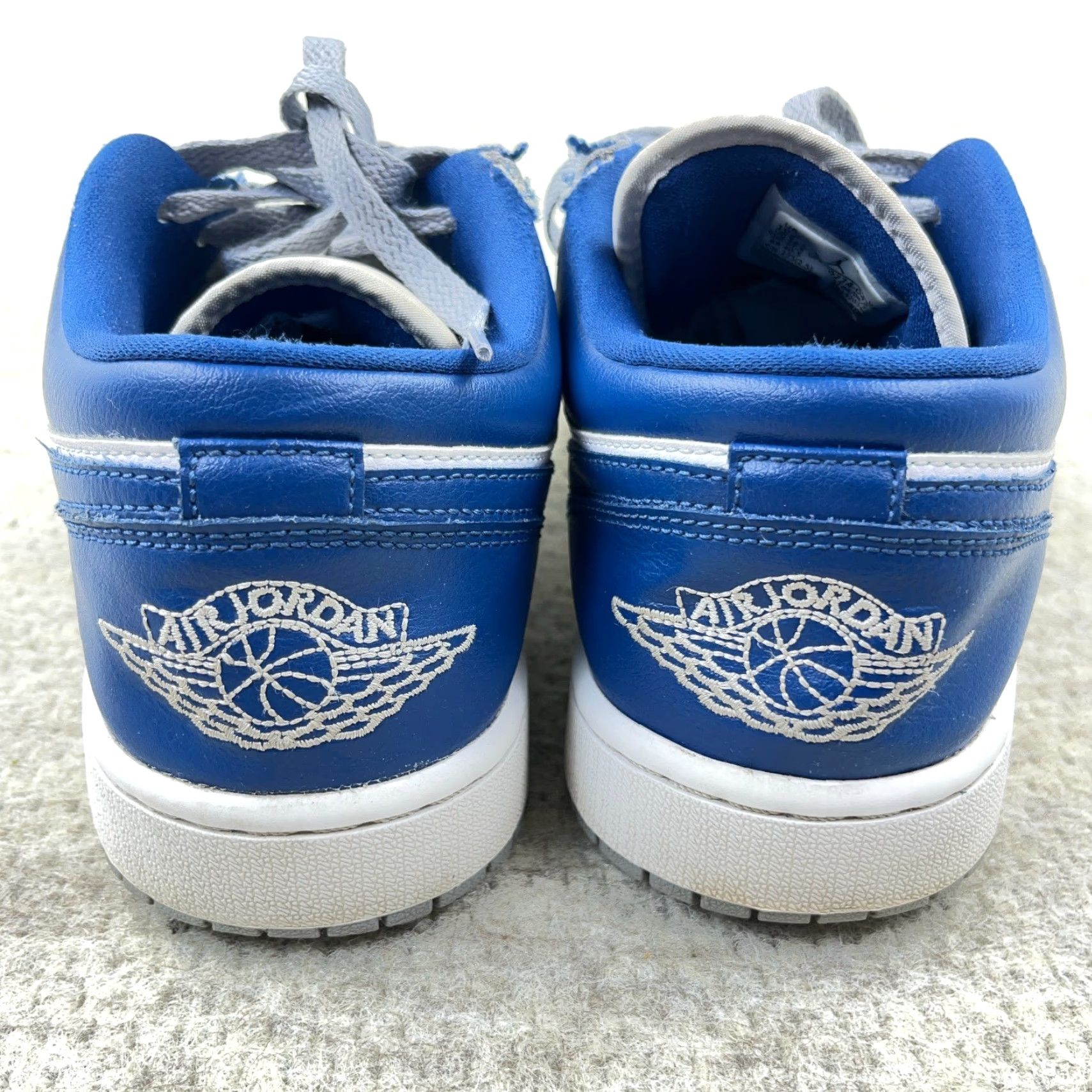 Jordan Brand Nike Air Jordan 1 Low Women’s Sneakers Size 10.5 Blue Gray Retro Casual Athletic Size US 8 / IT 38 - 3 Thumbnail