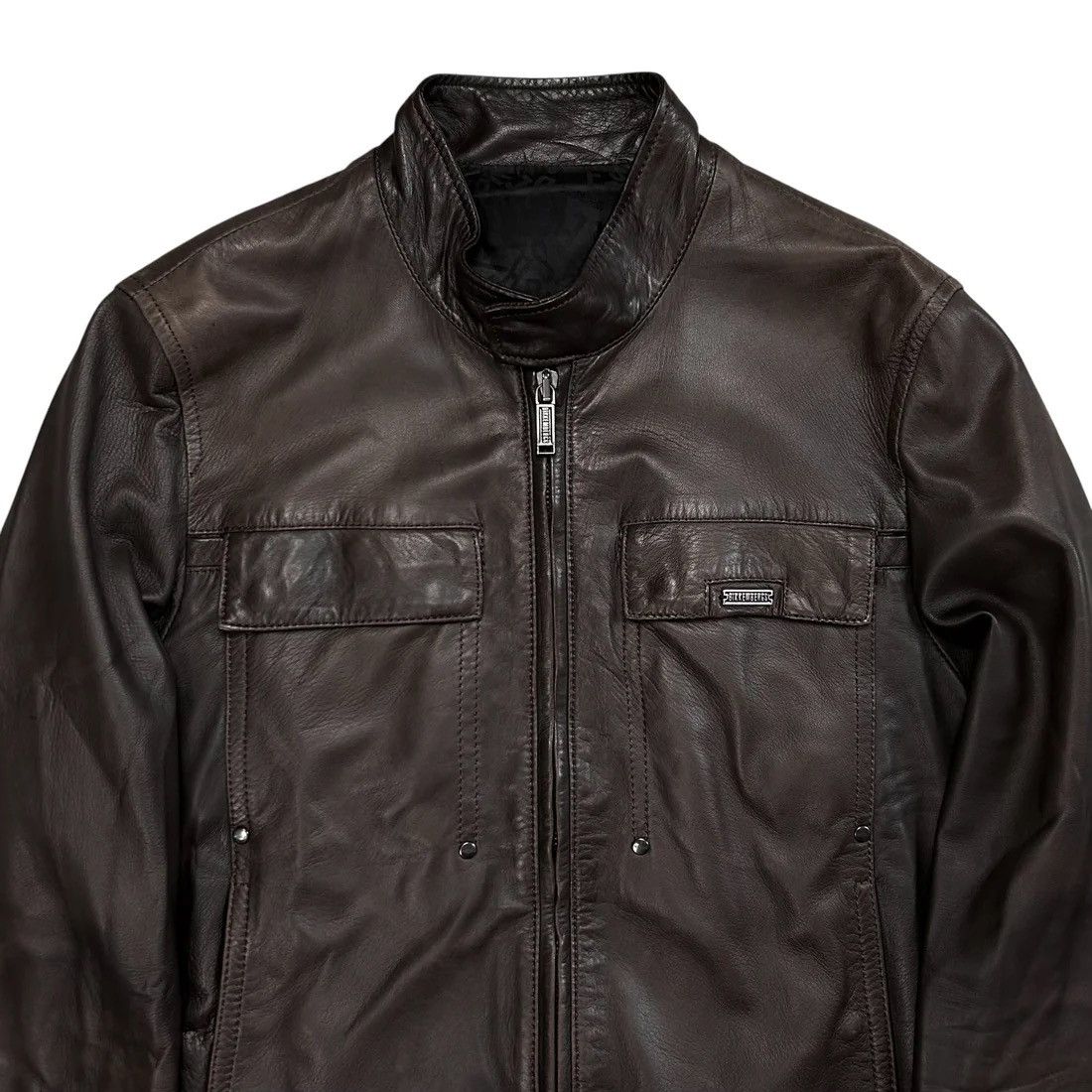 Dirk Bikkembergs Dirk Bikkembergs Cargo Racer Bomber Leather Jacket Size US M / EU 48-50 / 2 - 4 Thumbnail