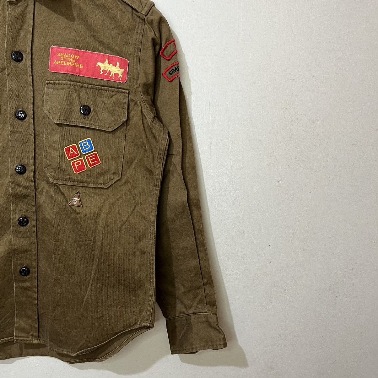 Bape OG BAPE Boy Scout Button Up Long Sleeve Size US S / EU 44-46 / 1 - 5 Thumbnail