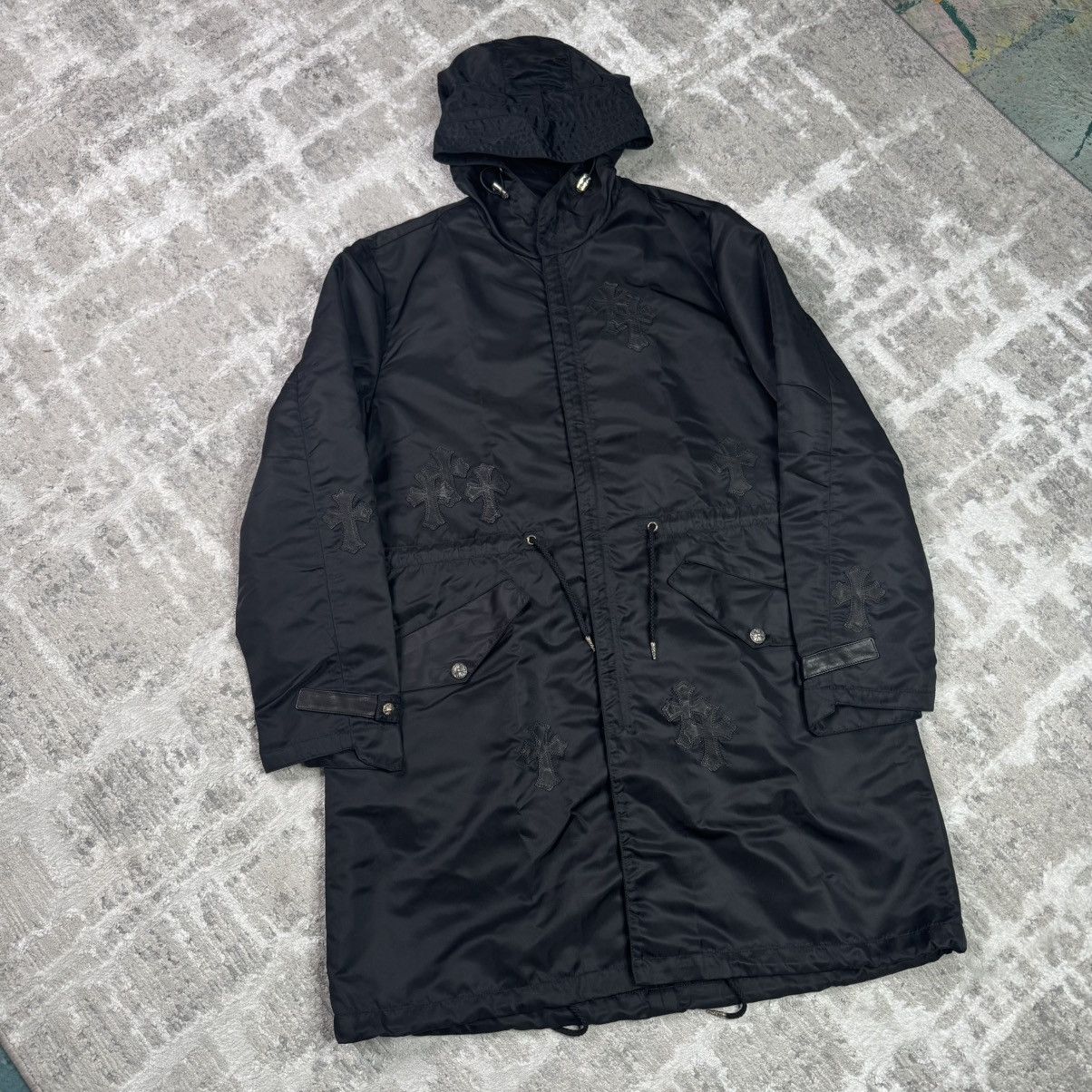 Chrome Hearts Nylon cross patch fishtail zip up jacket Size US L / EU 52-54 / 3 - 1 Thumbnail