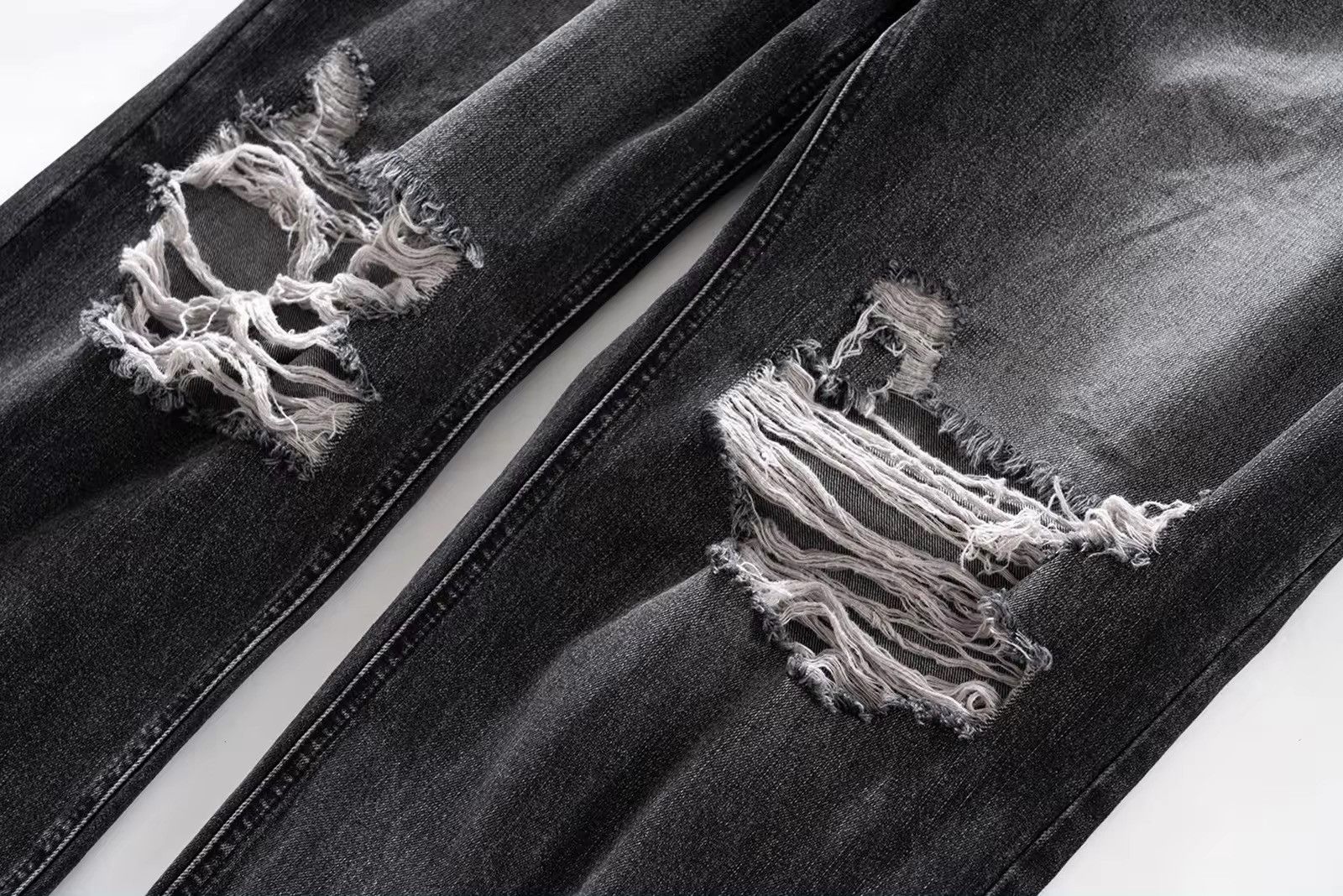 Jean Oversized Distressed Ripped Baggy Jeans Size US 30 / EU 46 - 8 Thumbnail