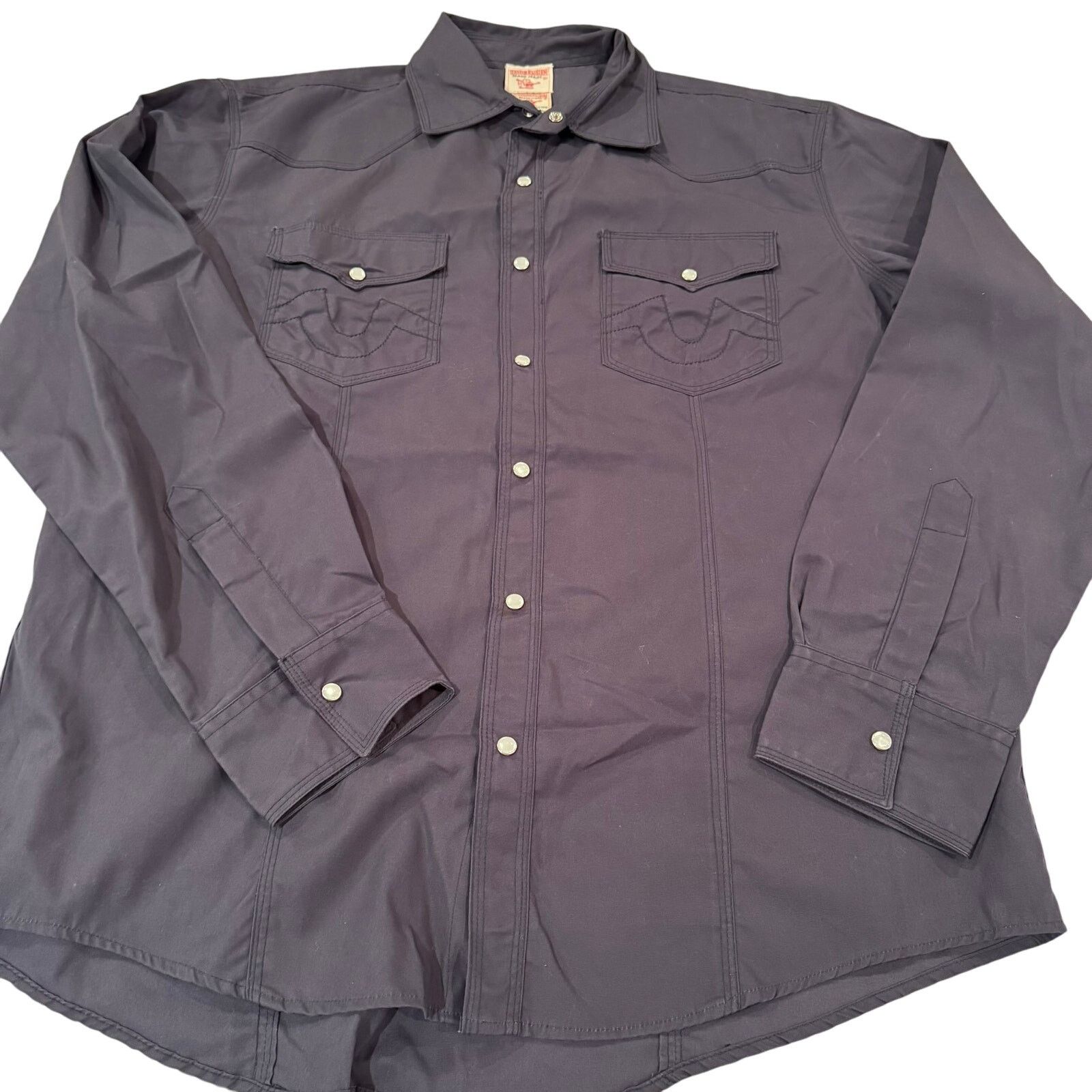 True Religion Women's True Religion Pearl Snap Shirt Size 3XL / US 20-22 - 1 Thumbnail