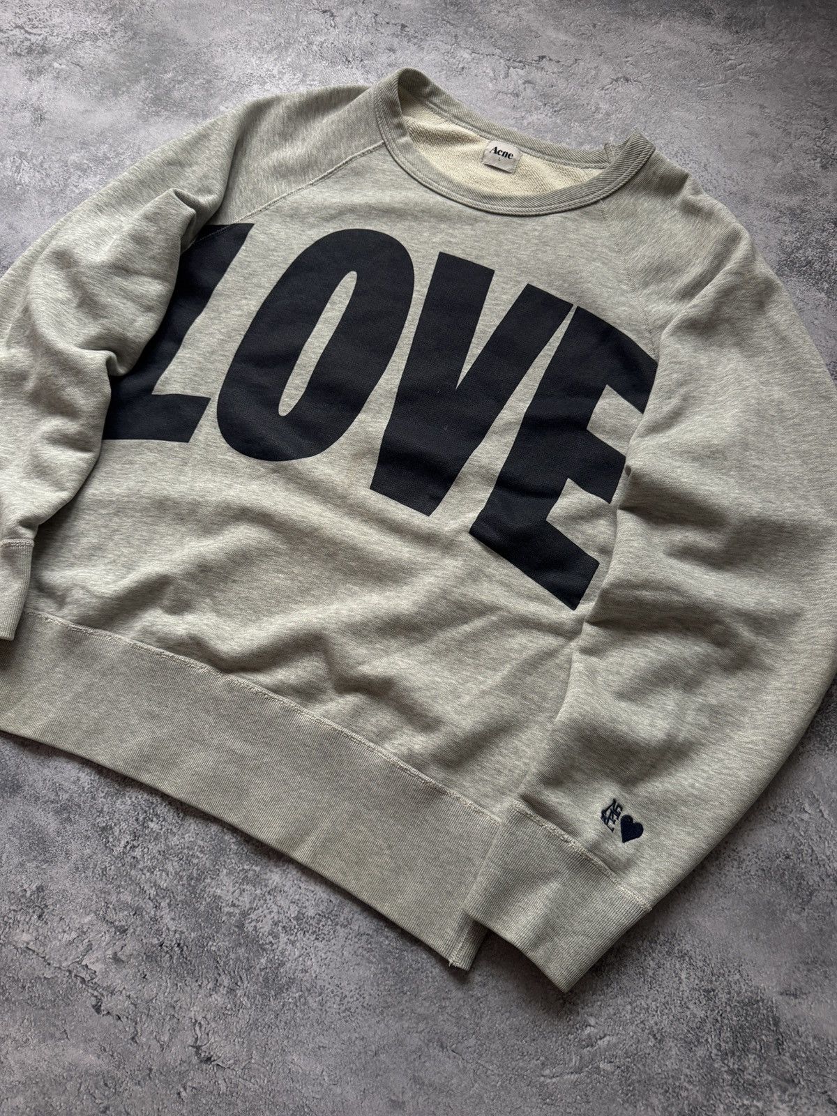Acne Studios College Love AW12 Sweatshirt size L