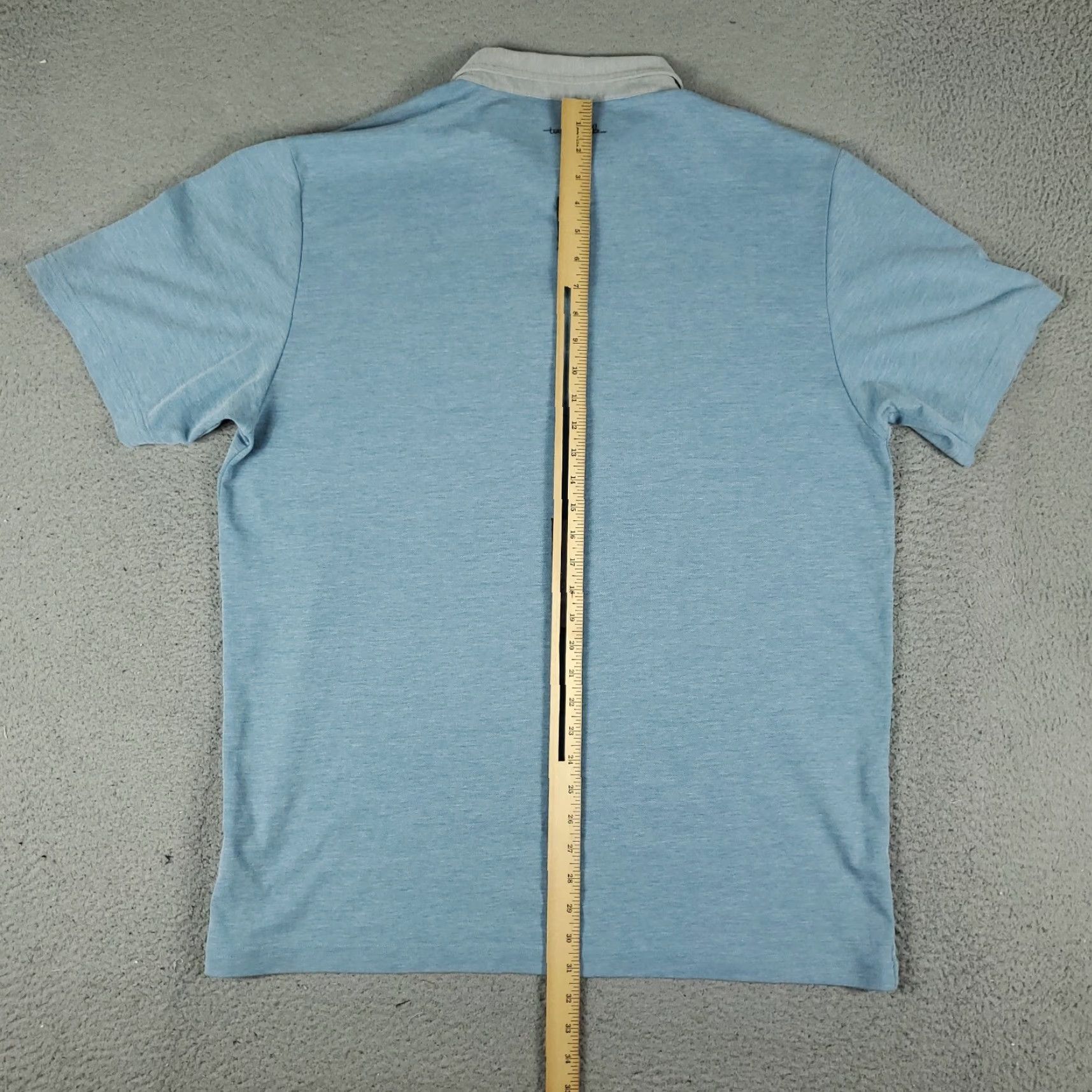 TravisMathew Travis Mathew Polo Shirt Mens 2XL Blue Solid Short Sleeve Casual Size US XXL / EU 58 / 5 - 4 Thumbnail