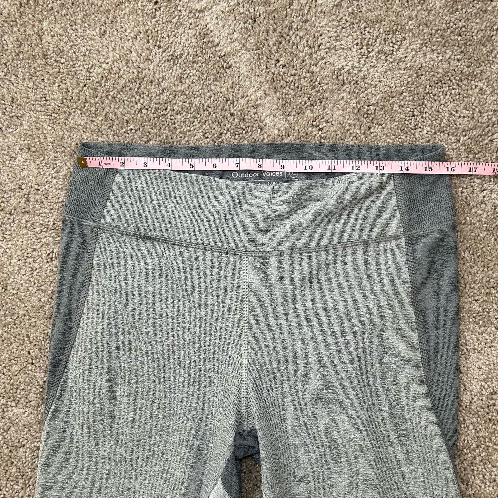 Outdoor Voices Outdoor Voices Leggings Tri-Tone Colorblock Gray XL Size 33" - 6 Thumbnail