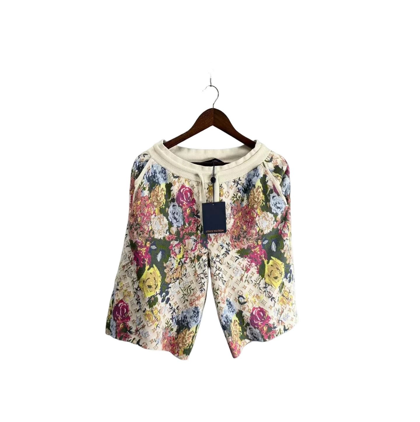 Louis Vuitton Louis Vuitton Floral Jacquard Knit Shorts Size L Size US 34 / EU 50 - 1 Thumbnail