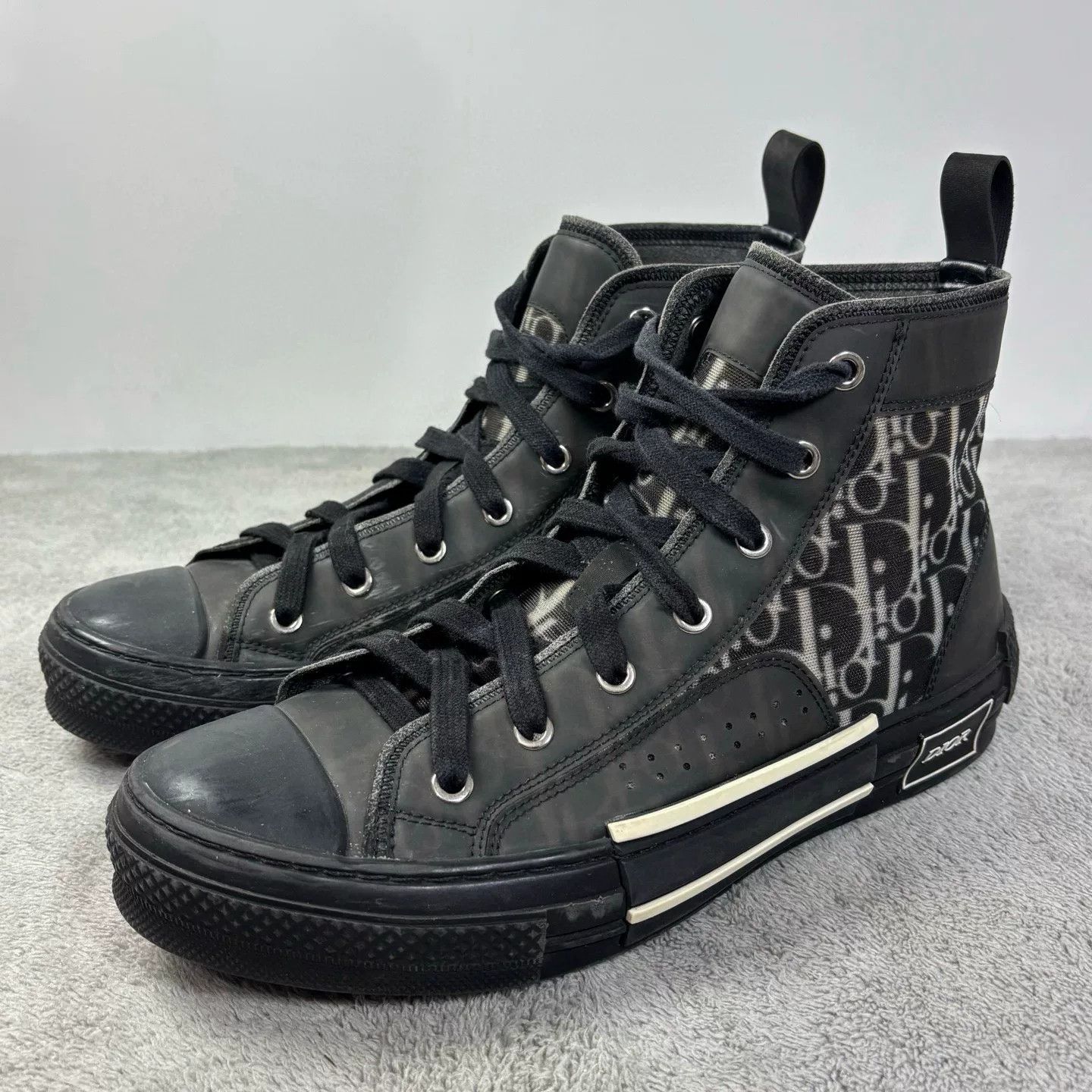 Dior Dior Black Hitop Sneakers 23 Men Size US 10 / EU 43 - 1 Thumbnail