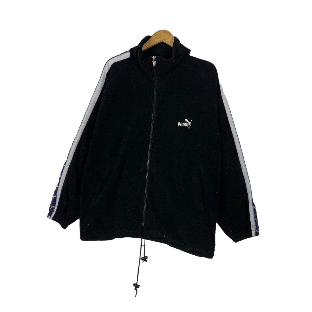 Japanese Brand × Puma × Vintage Vintage Puma side tape fleece zipper jacket Size US L / EU 52-54 / 3 - 2 Thumbnail