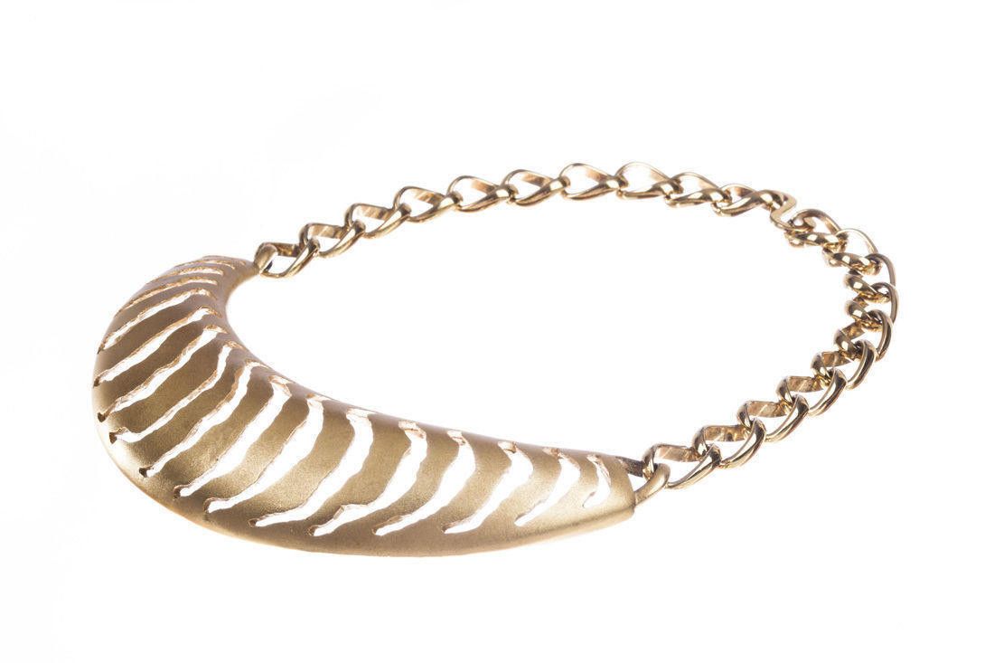 Designer Pierre Cardin Cut Out Bib Necklace Size ONE SIZE - 2 Thumbnail