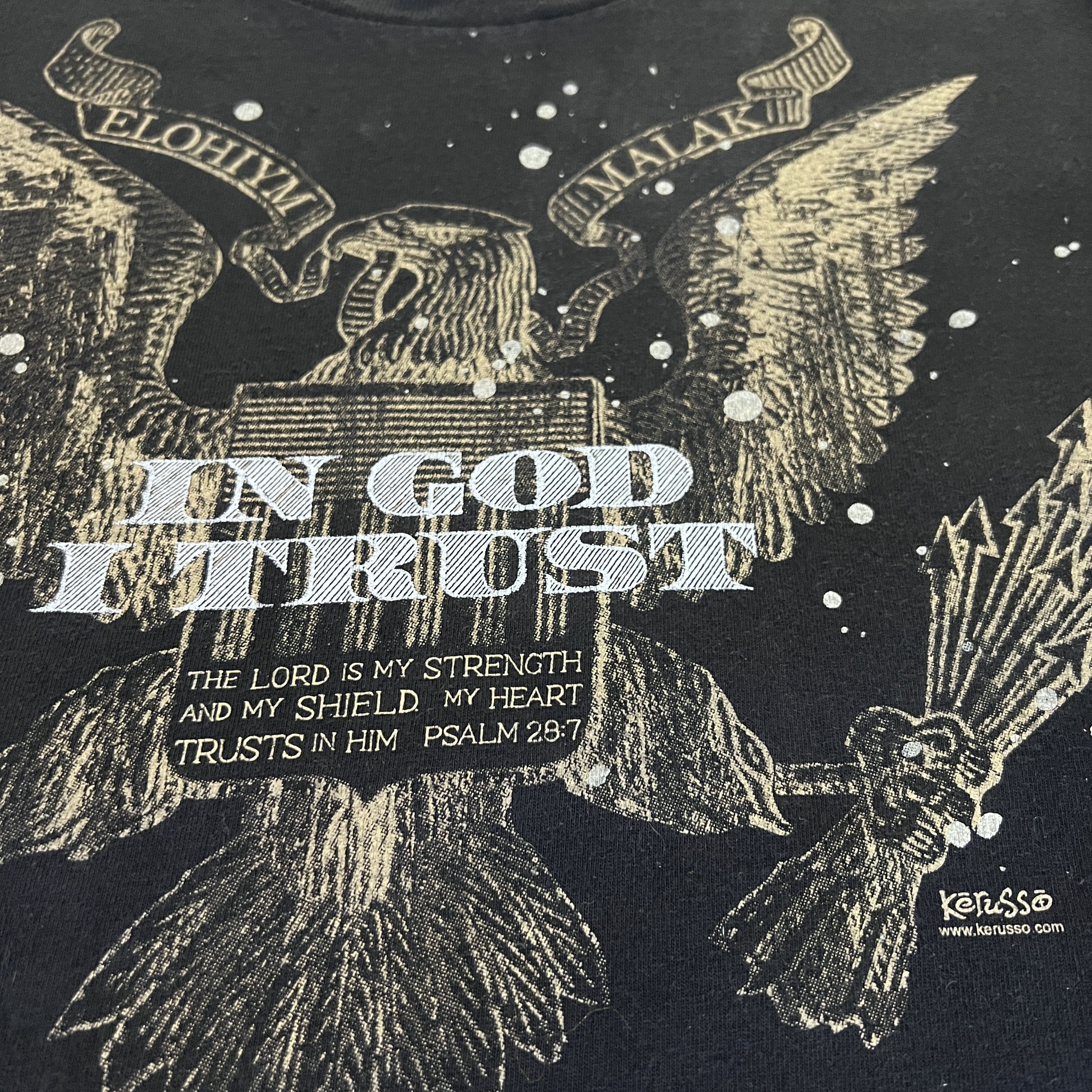 Vintage Vintage Y2K In God I Trust Jesus Holy Bible Tee Size US L / EU 52-54 / 3 - 3 Thumbnail