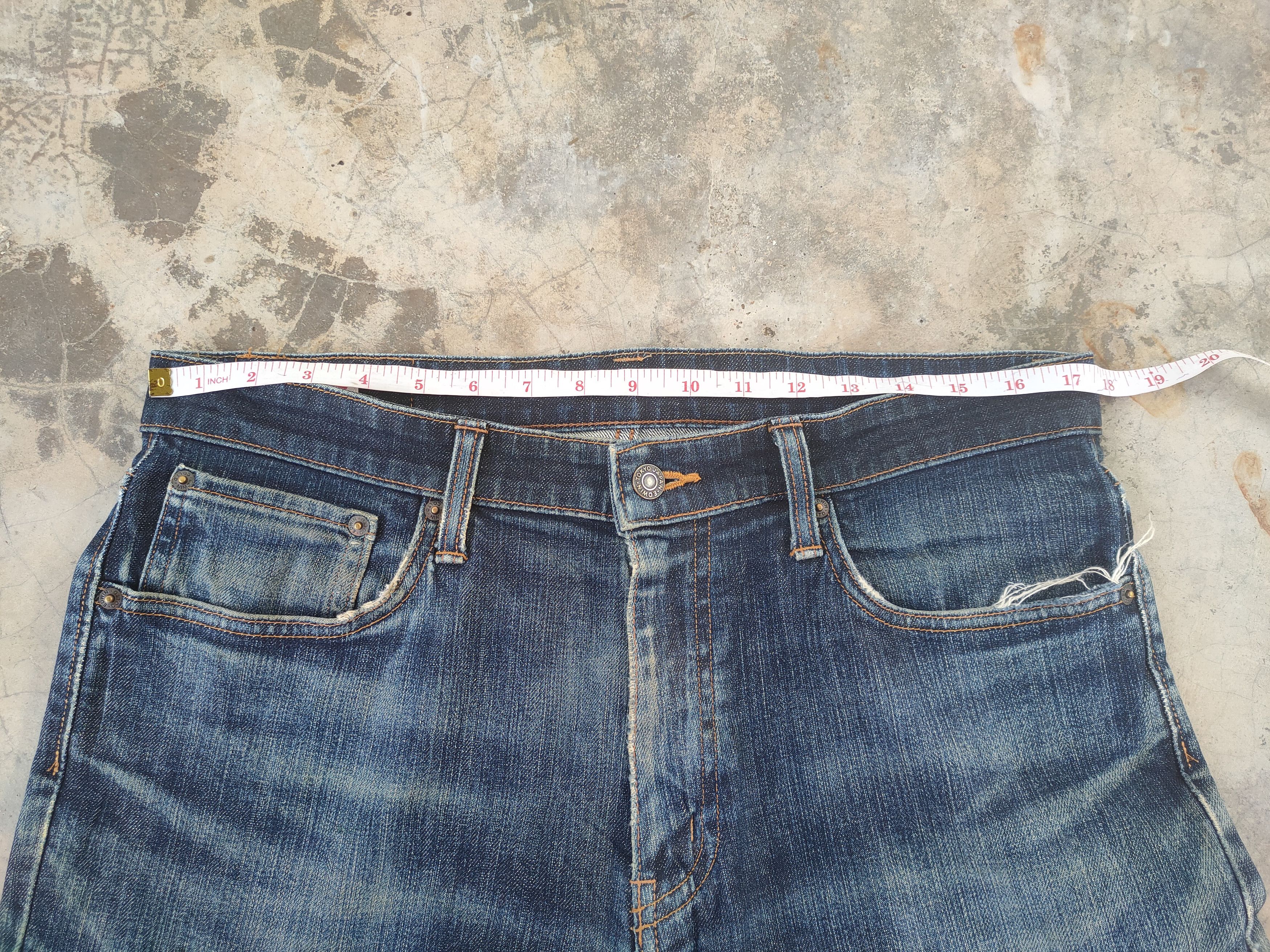 Edwin W34 VINTAGE EDWIN FADED DISTRESSED JEAN DENIM PANTS Size US 34 / EU 50 - 6 Thumbnail