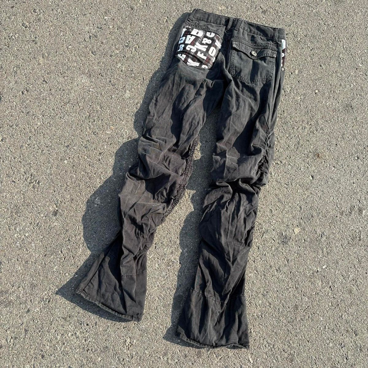 Japanese Brand Japanese Archive Corduroy Ruched Flared Pants Size US 28 / EU 44 - 13 Thumbnail