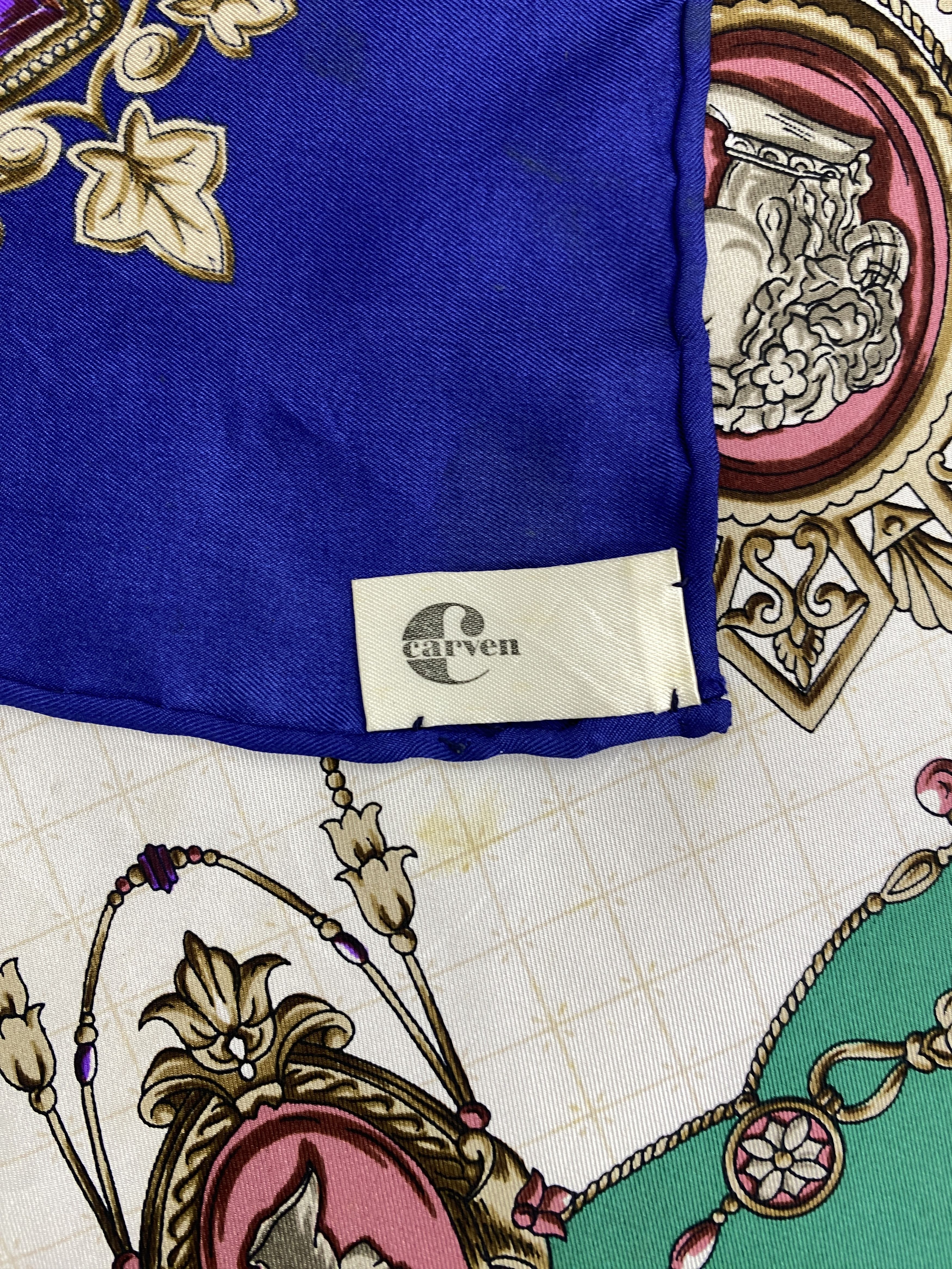 Carven Vintage Carven Paris Silk Scarf / Babushka SN0141 Size ONE SIZE - 8 Thumbnail
