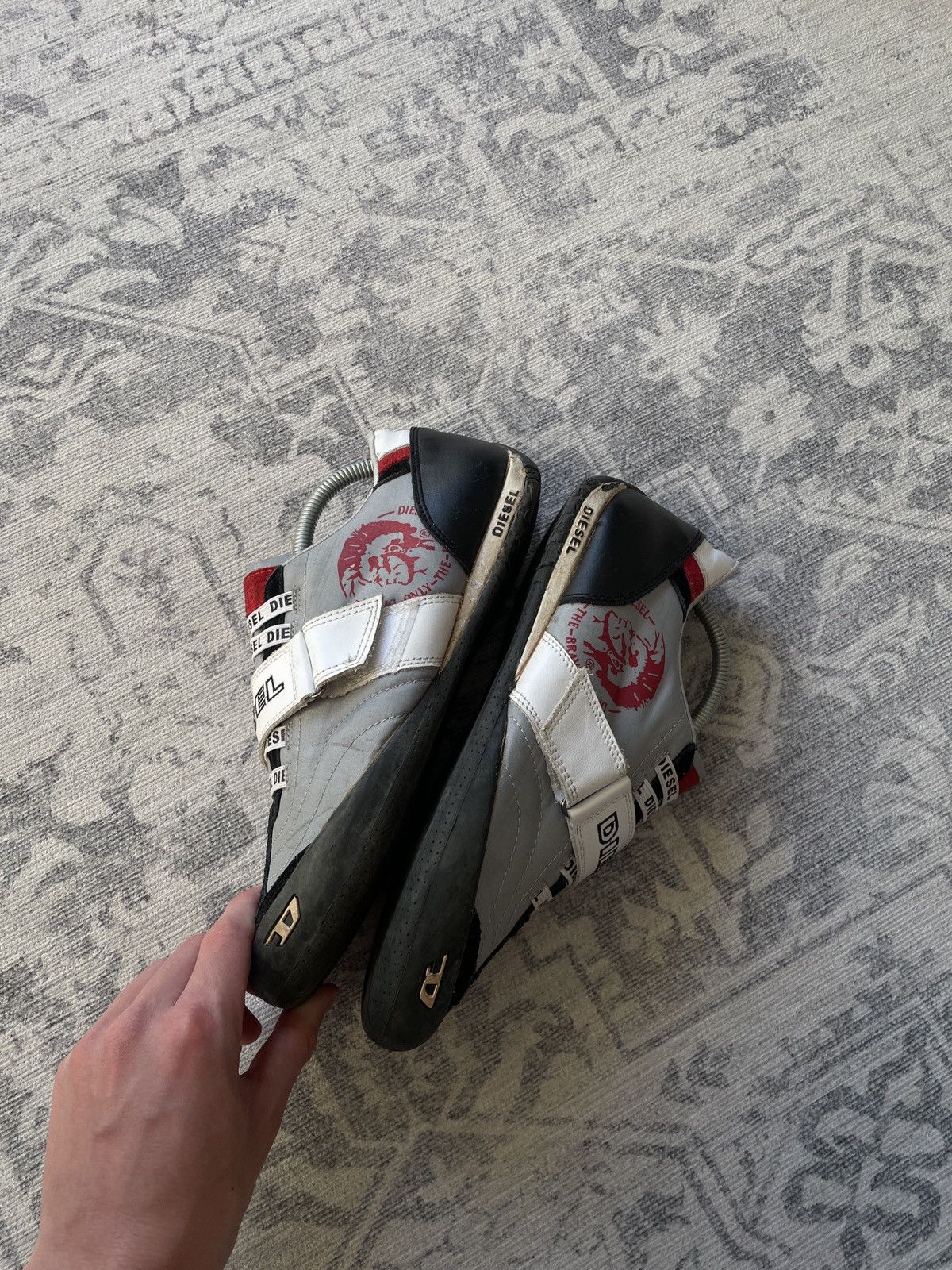 Diesel Vintage Diesel Sneakers Y2K Big Logo Monogram Shoes Suede Size US 8.5 / EU 41-42 - 6 Thumbnail