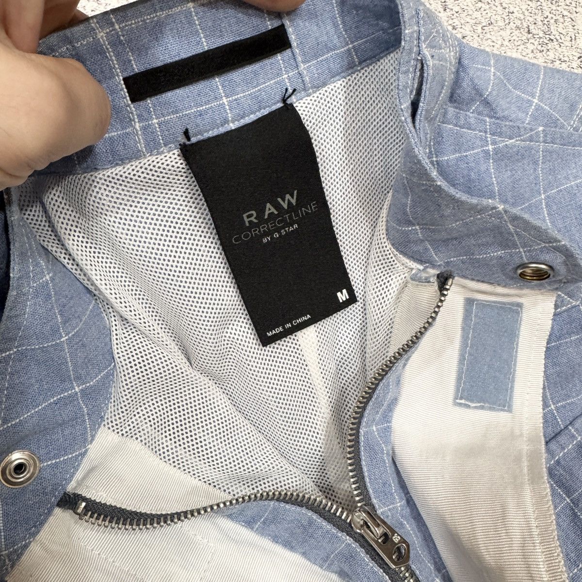 Designer × G-Star G-Star RAW Mens Blue Cotton Light Jacket M size Size US M / EU 48-50 / 2 - 7 Thumbnail